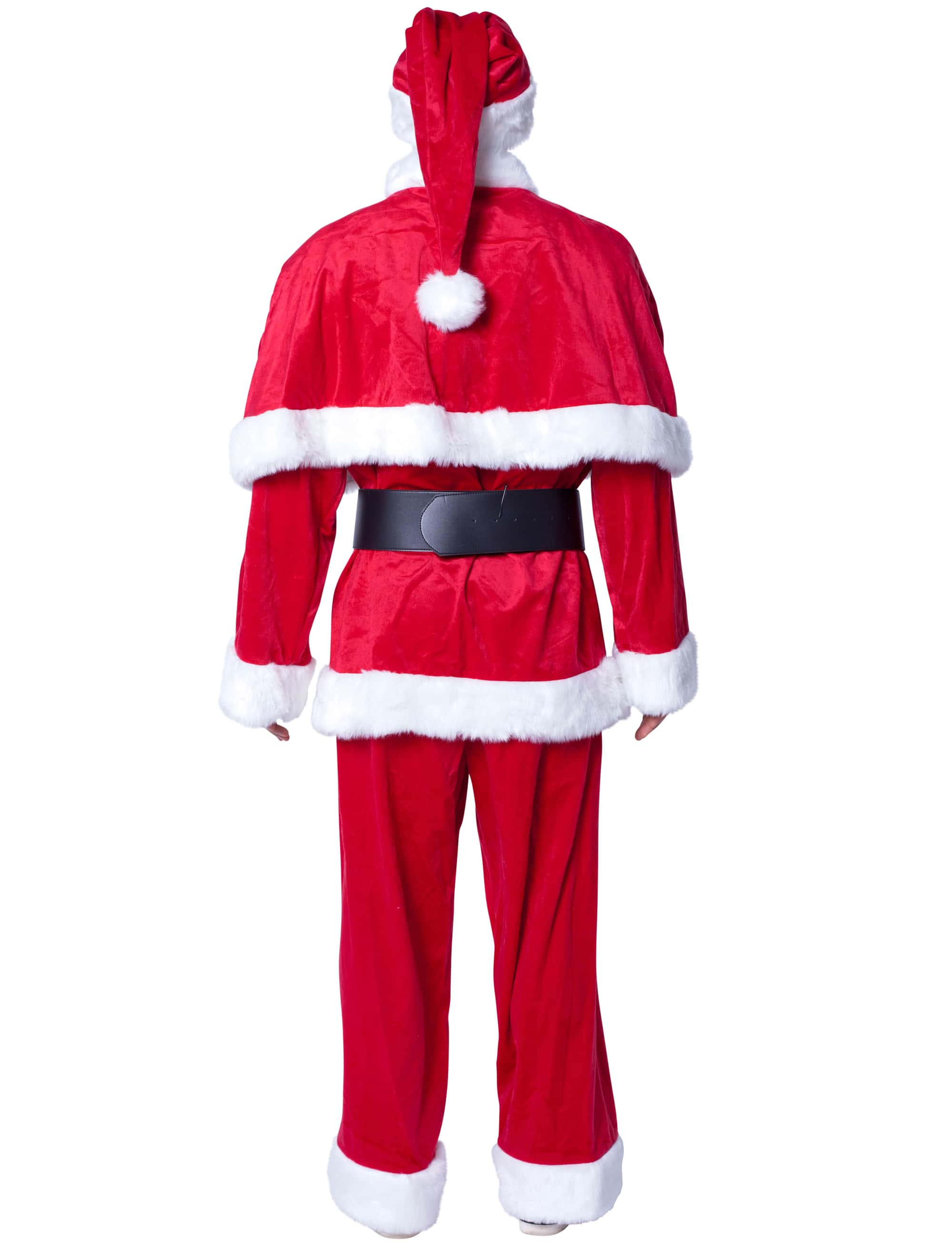 Weihnachtsmann Anzug Samt 4-tlg. Herren rot/weiß 52-54
