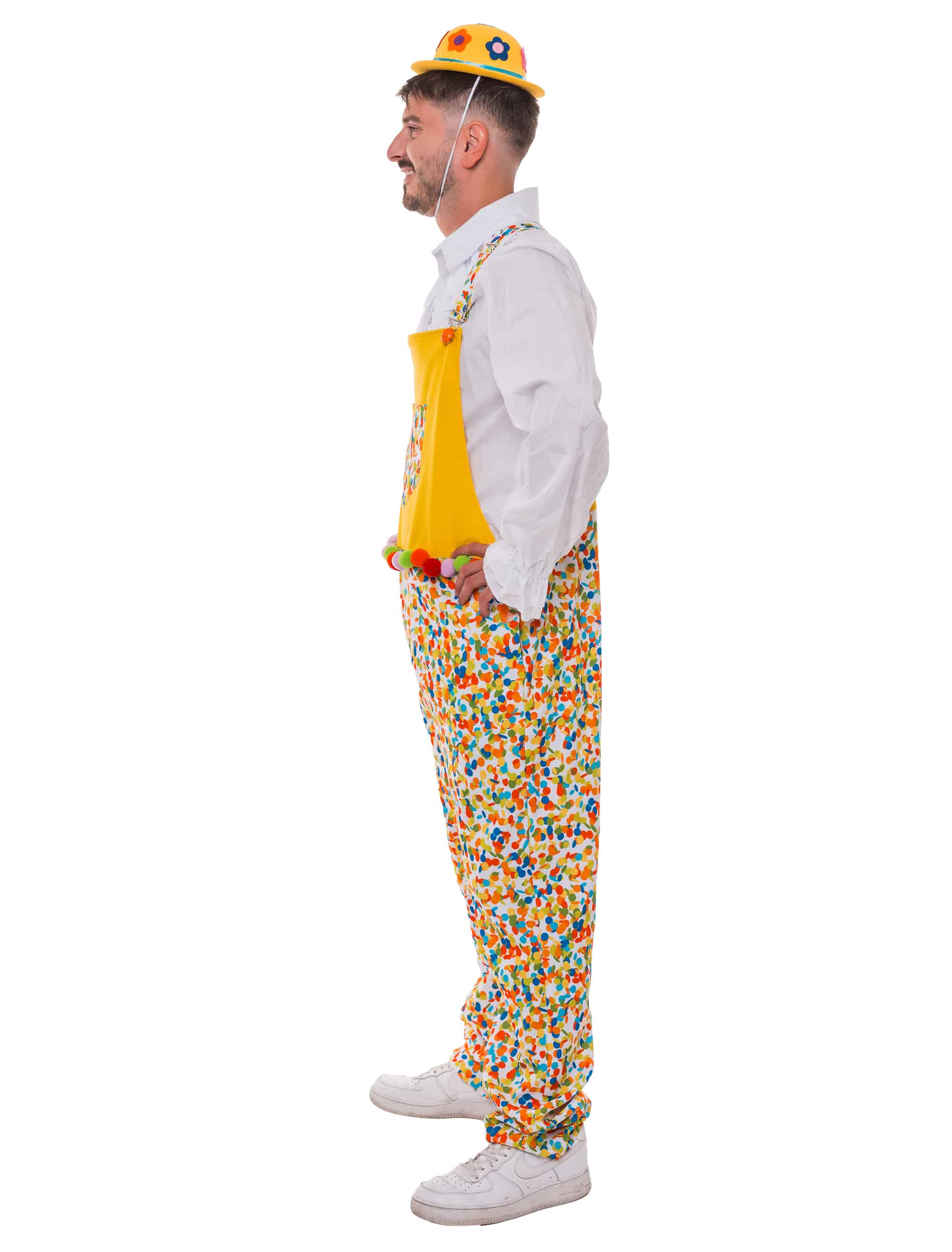Latzhose Konfetti bunt 2XL/3XL