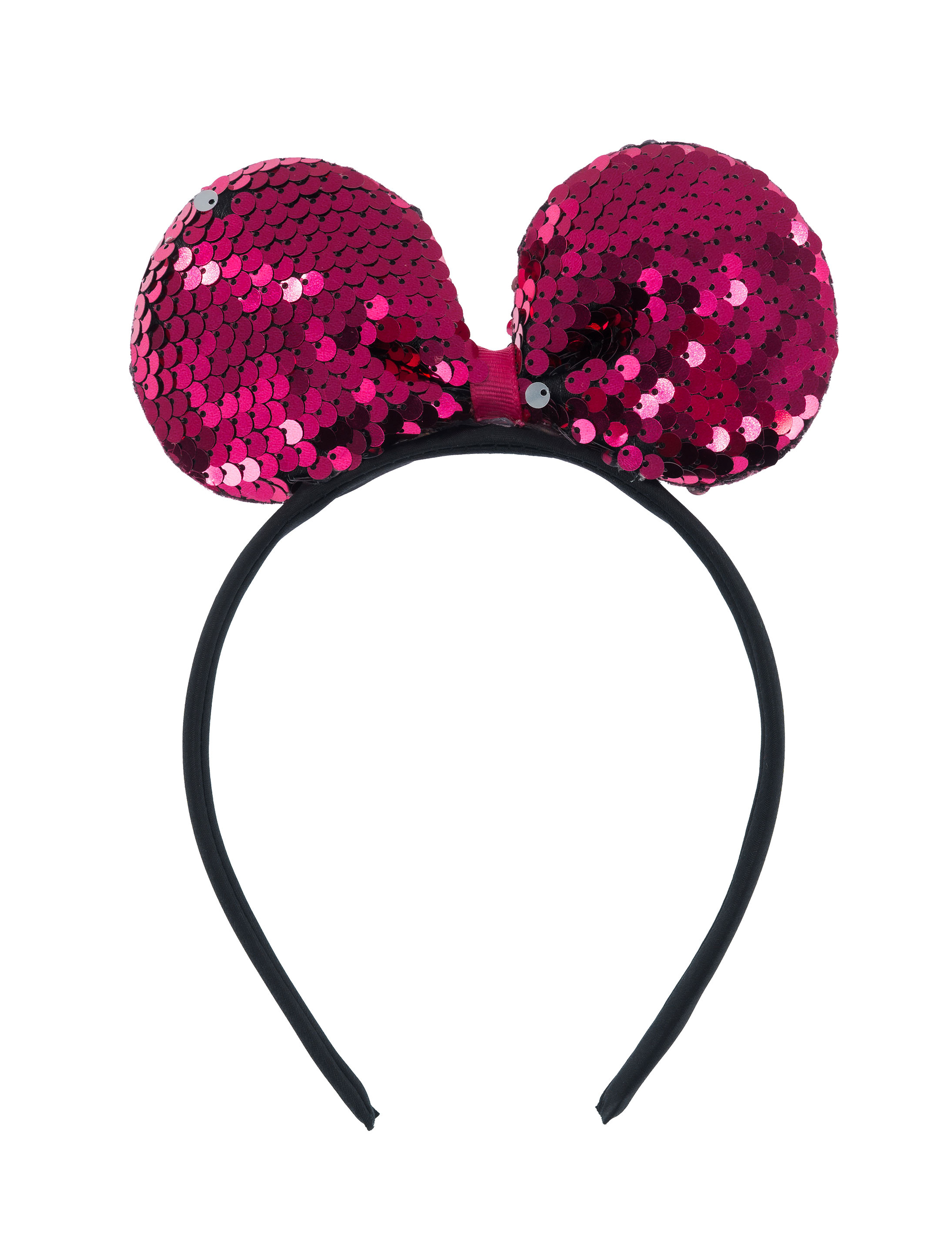 Haarreif Maus mit Pailletten pink