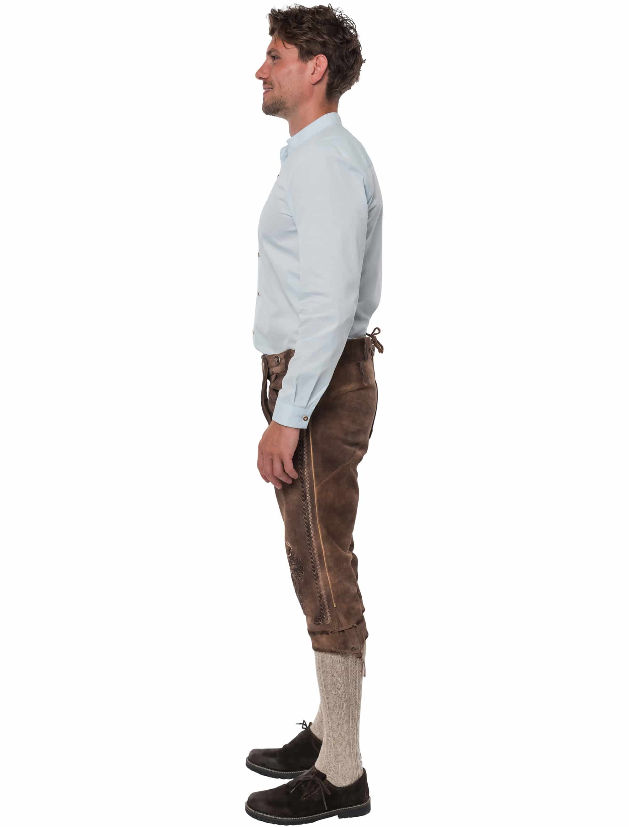 Lederhose Jupp 3/4 Herren braun 2XL