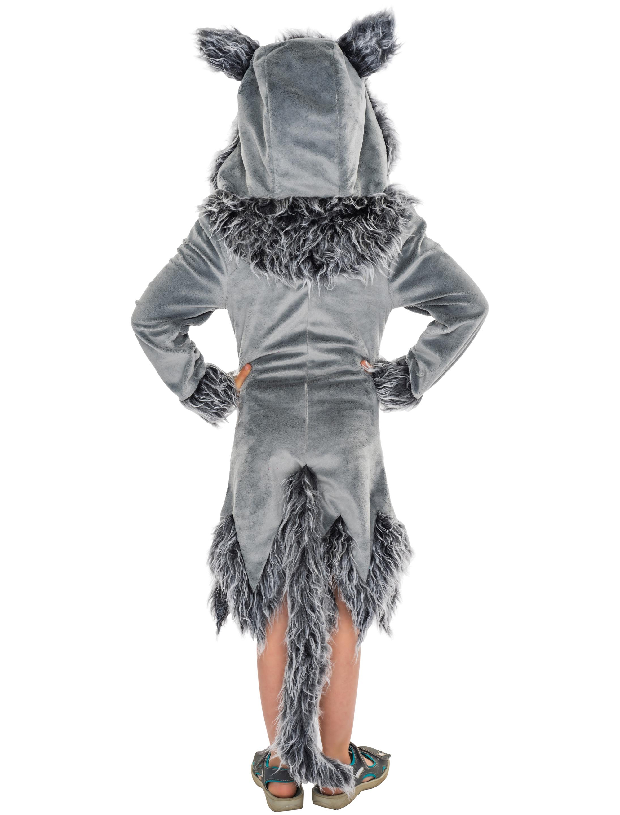 Kleid Plüsch Wolf Kinder