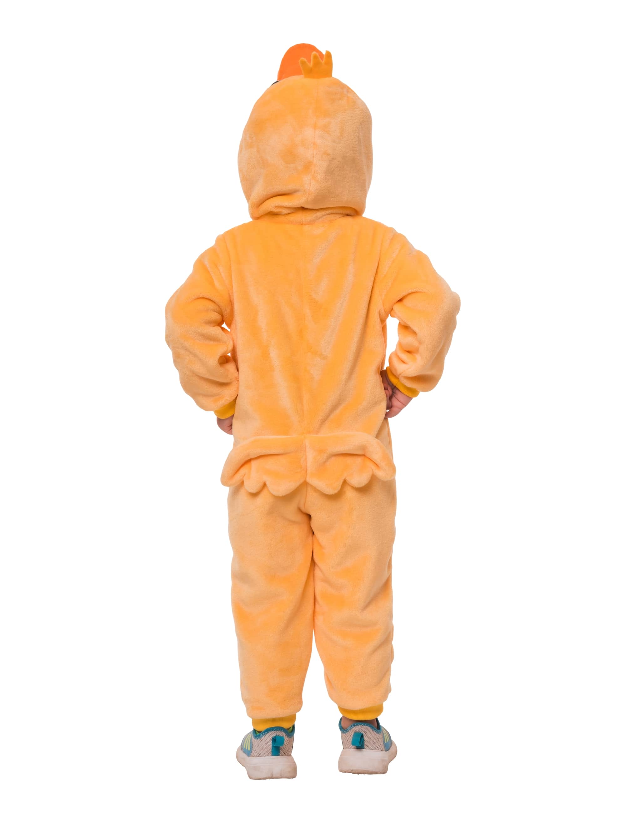Overall Plüsch Küken Kinder gelb 98/104