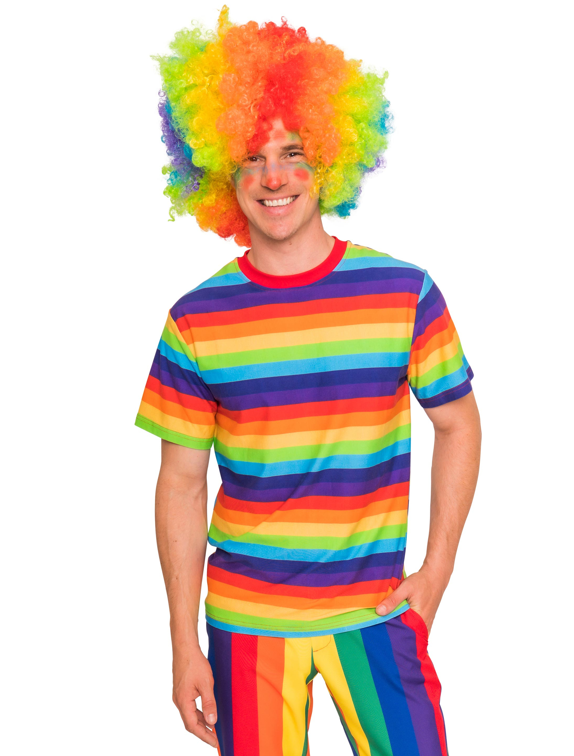 T-Shirt Regenbogen Herren rainbow L