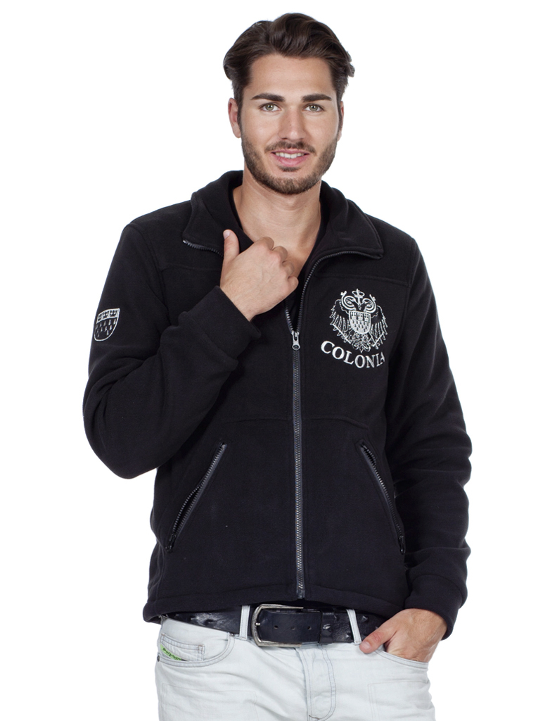 Fleecejacke Colonia schwarz 4XL