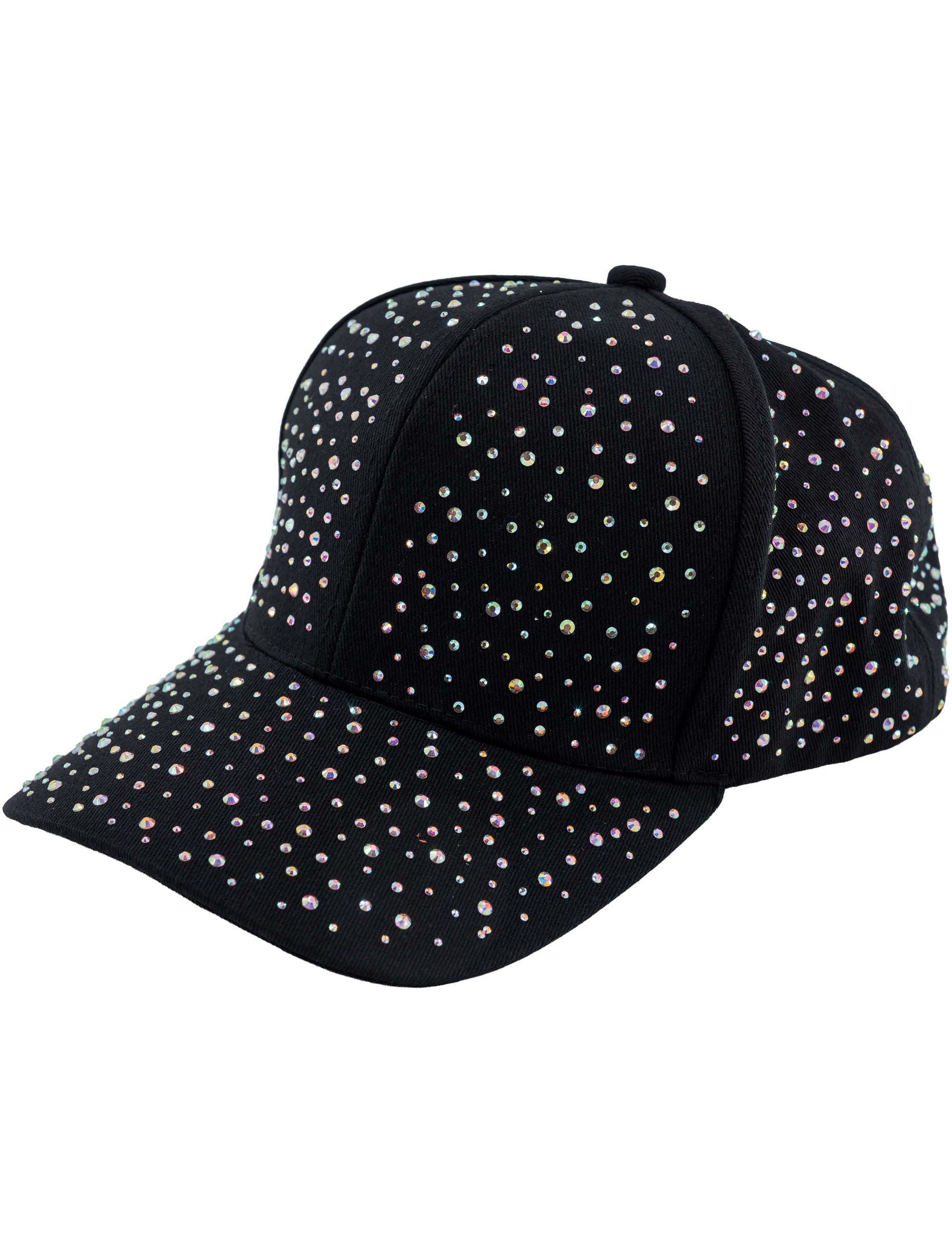 Baseballcap mit Strass schwarz