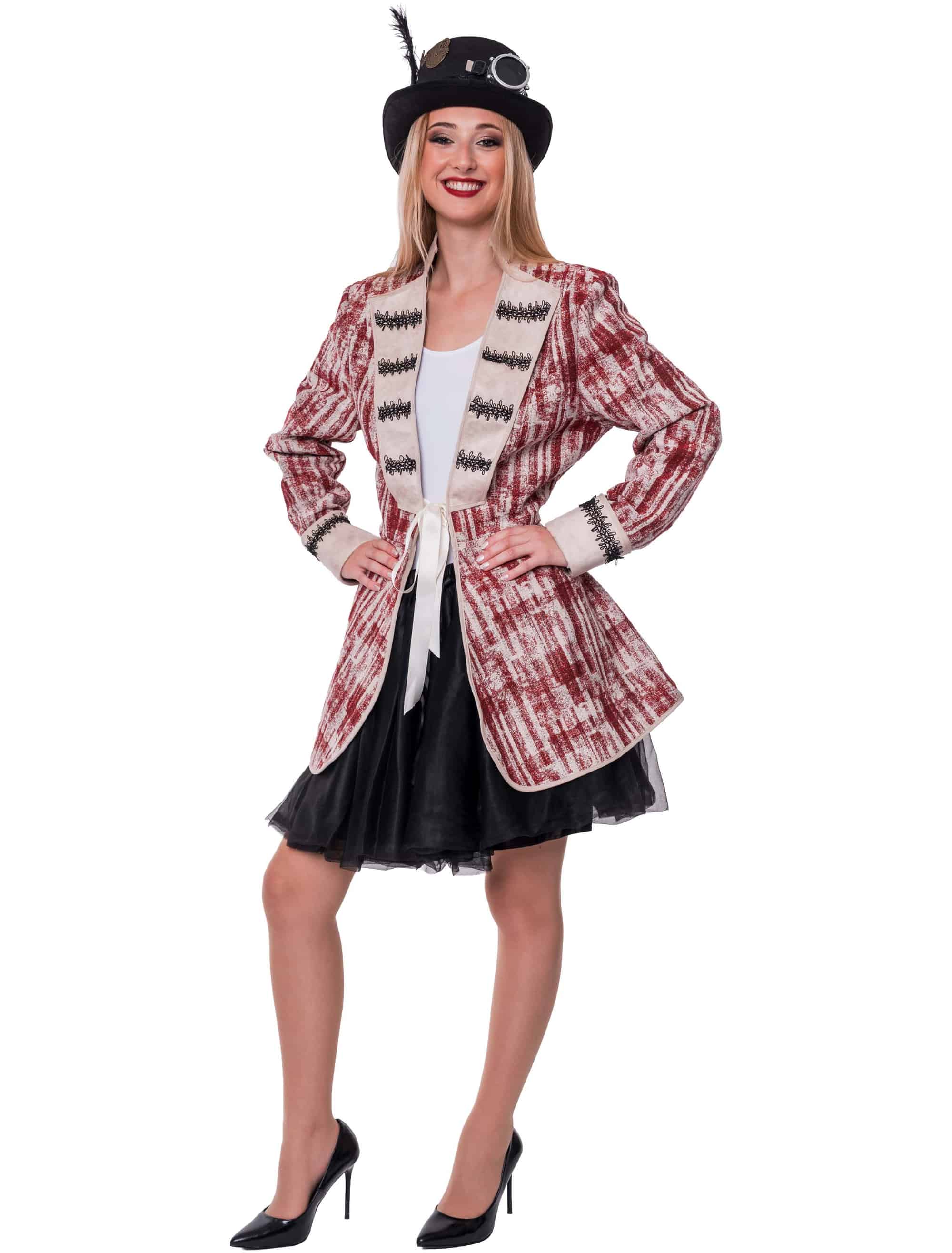 Jackett Barock mit Schnürung Damen rot S