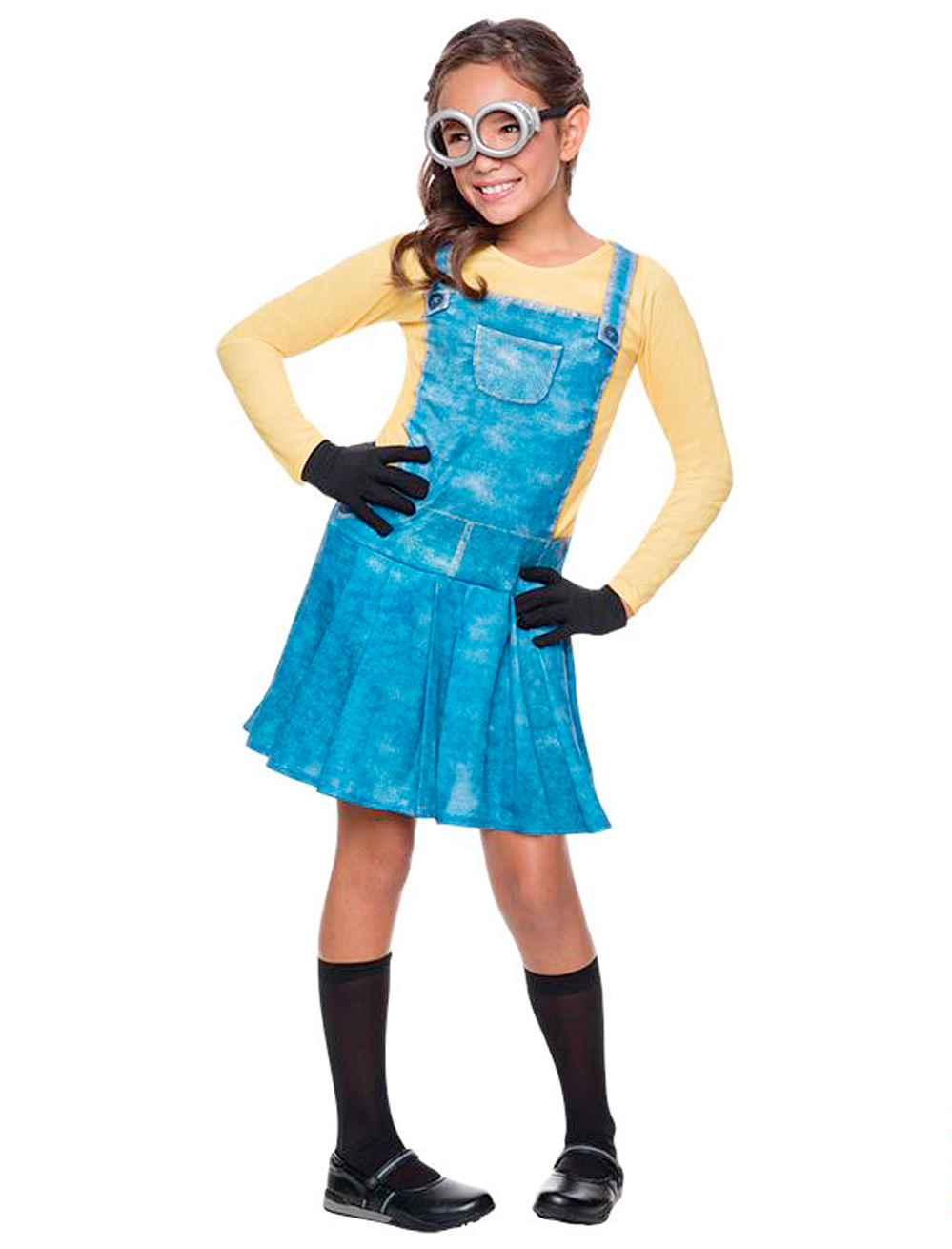 Minion Mädchen 4-tlg. Mädchen blau/gelb S