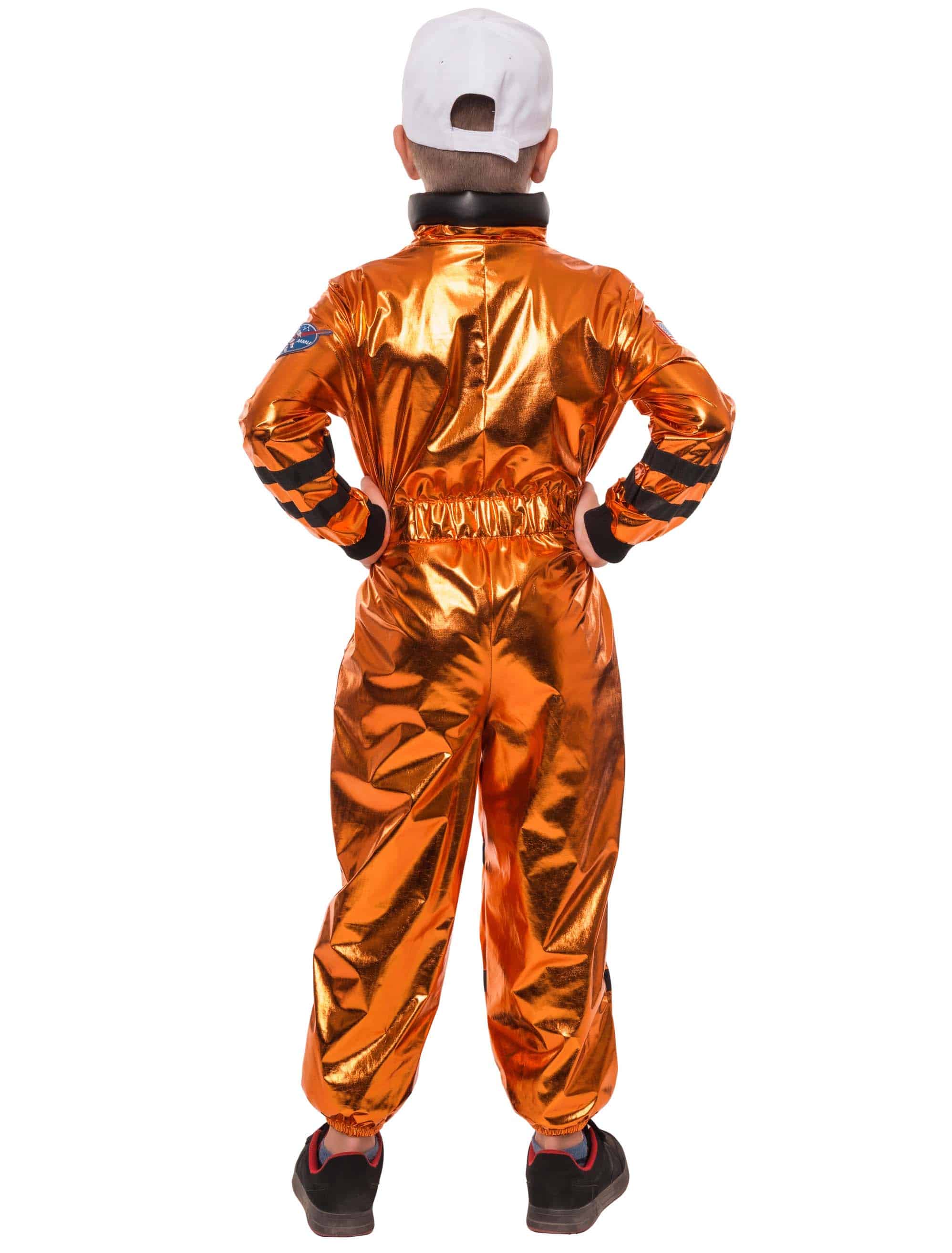 Overall Astronaut Kinder orange 6-8 Jahre