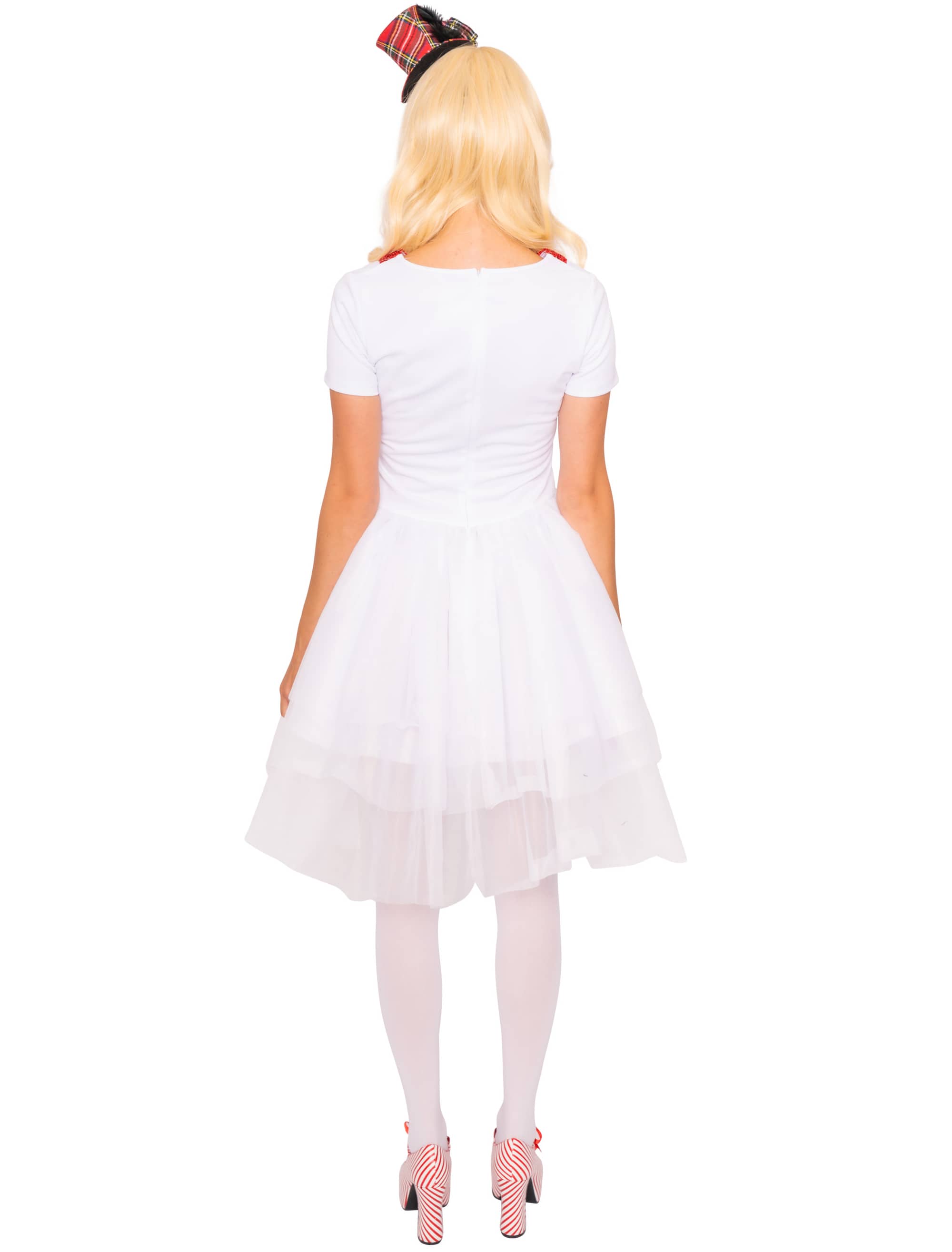 Kleid Schneemann Damen weiß L