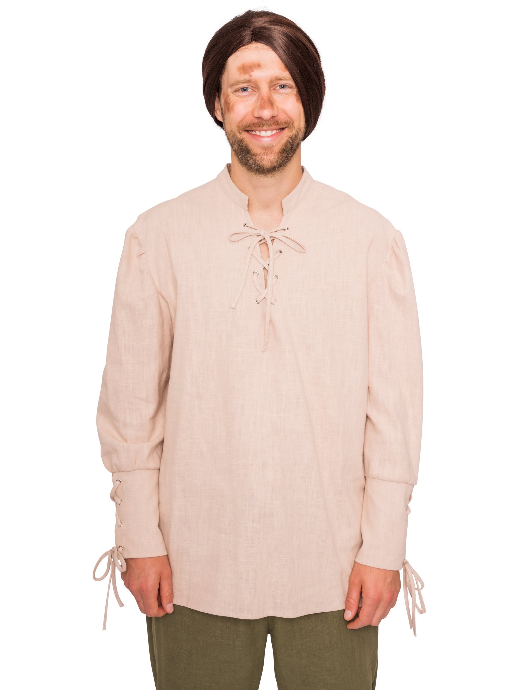 Hemd Herren beige M