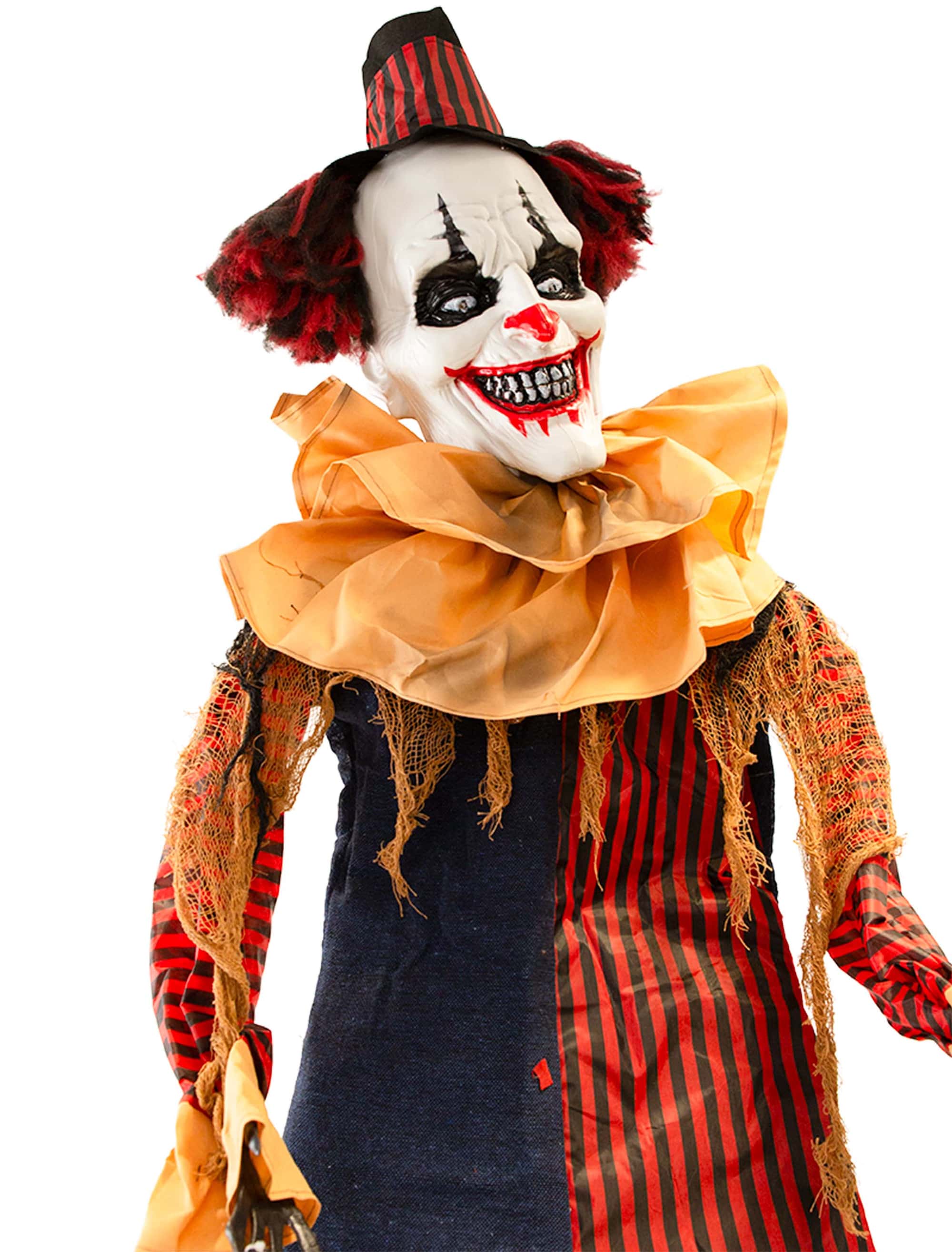 Clown mit Funktion 240cm schwarz/rot