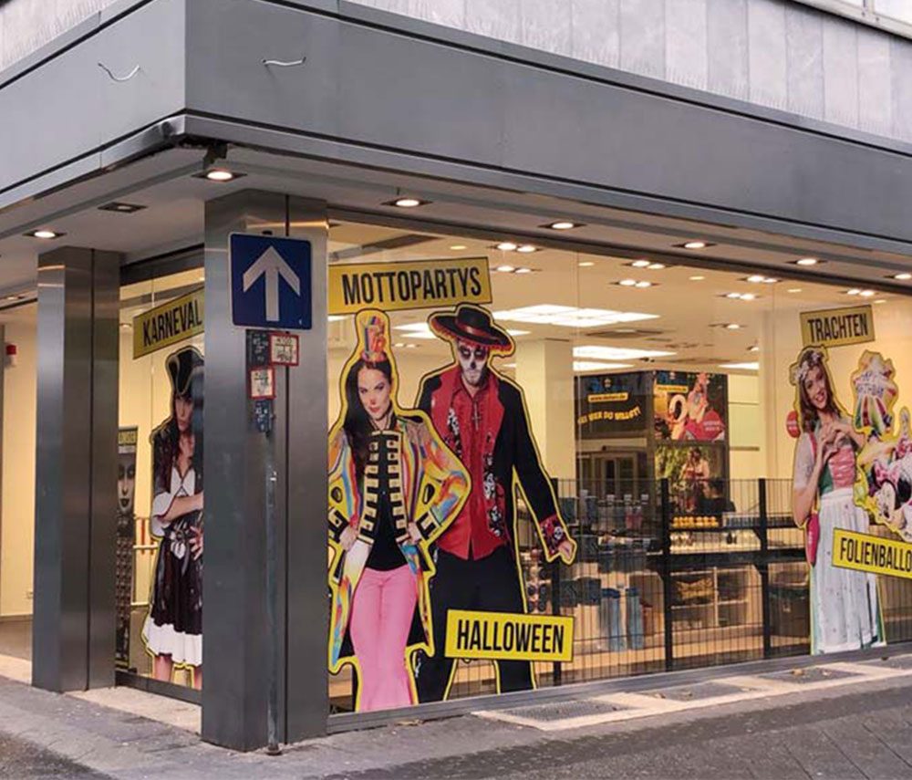 Filiale Kostümladen in Krefeld Außenansicht