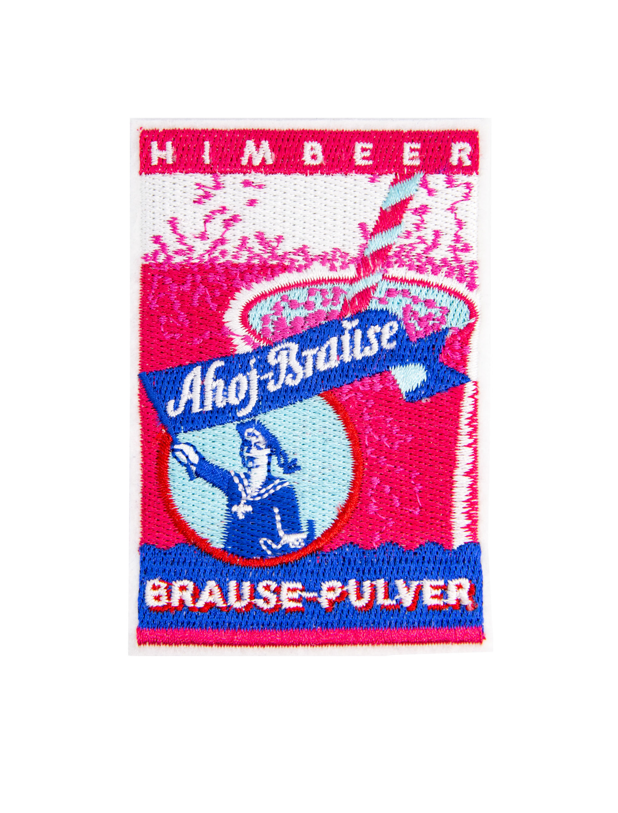 Aufnäher Ahoj-Brause Brause-Pulver pink