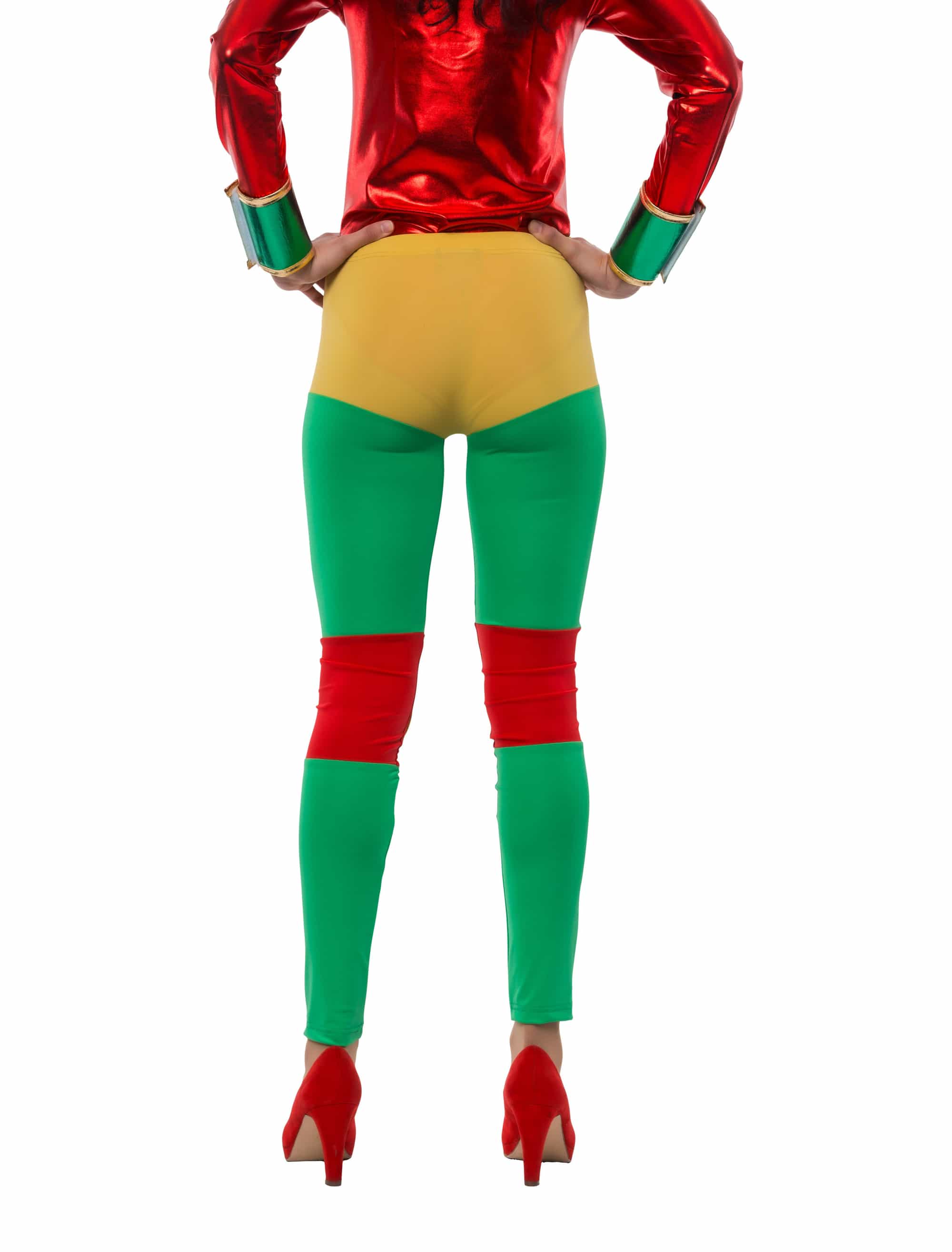 Hose Wrestler Damen rot/gelb/grün S/M