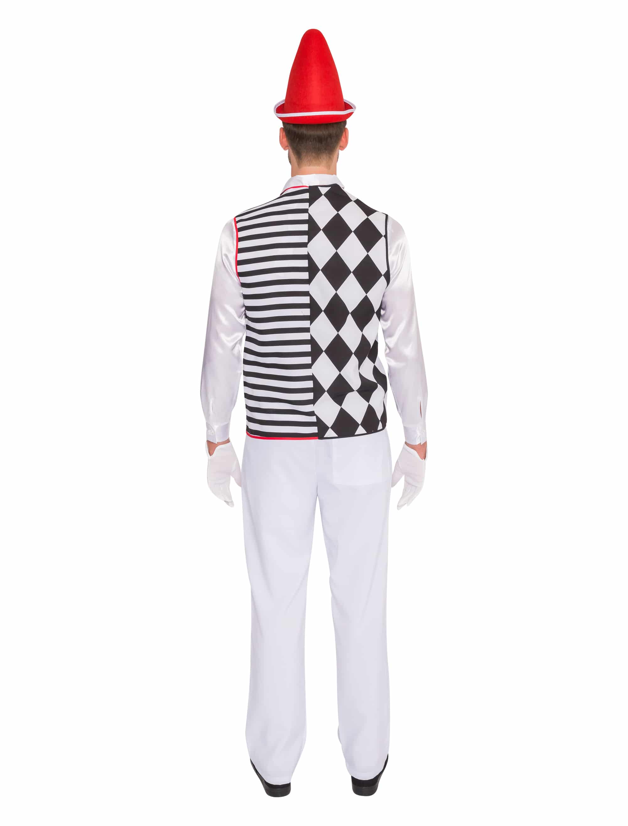 Weste Pantomime deluxe Herren schwarz/weiß S