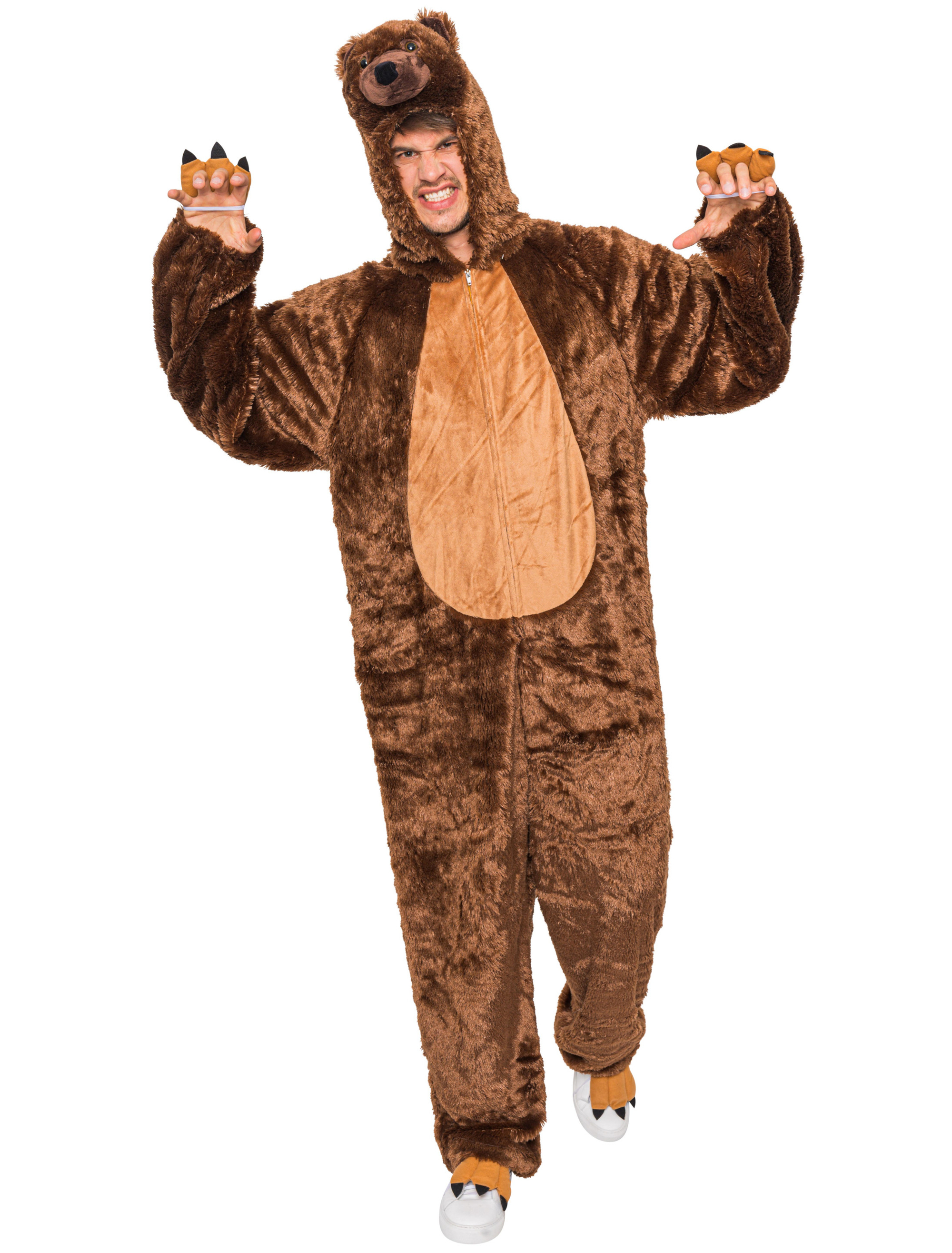 Overall Braunbär Plüsch Herren braun 56-58