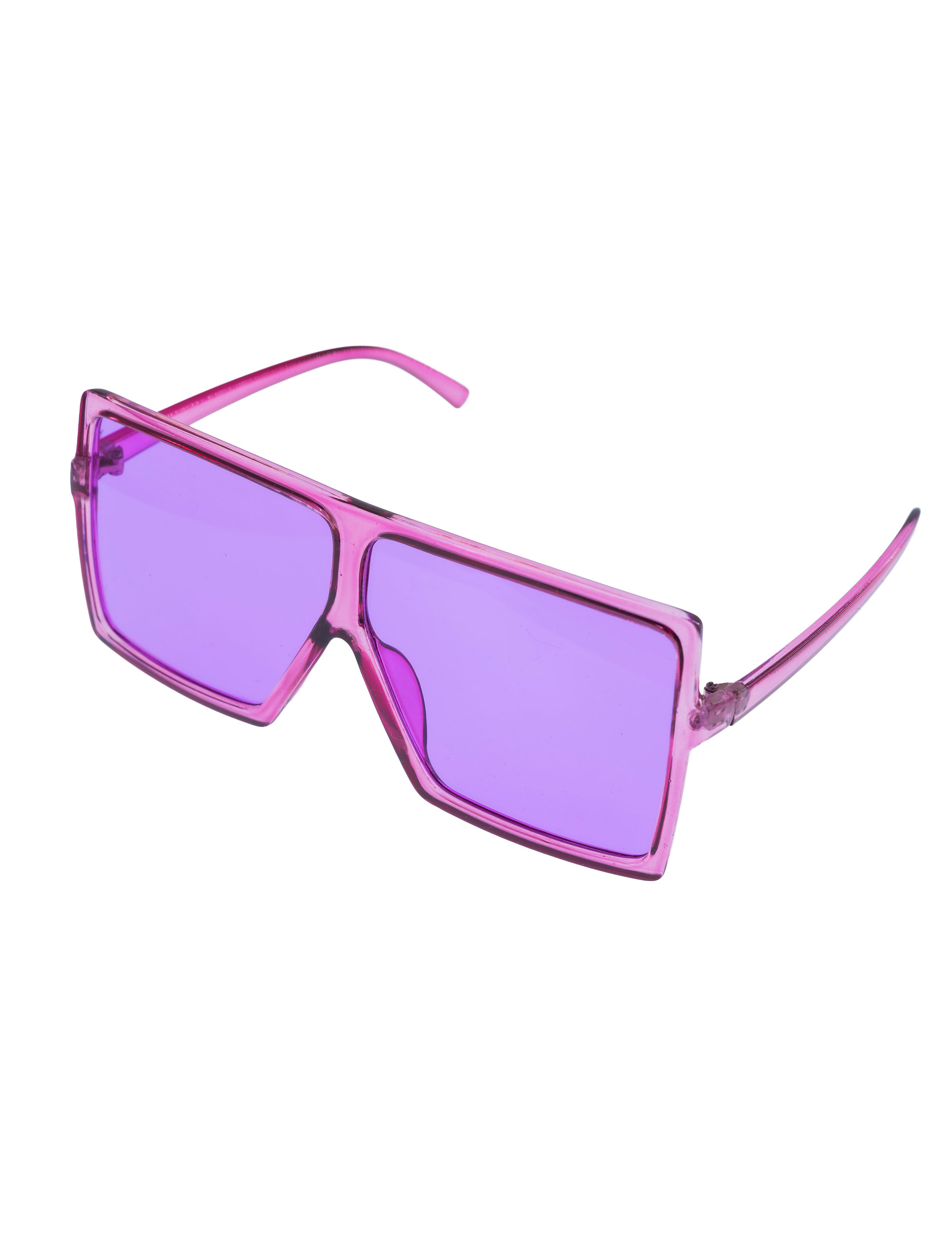 Brille eckig lila