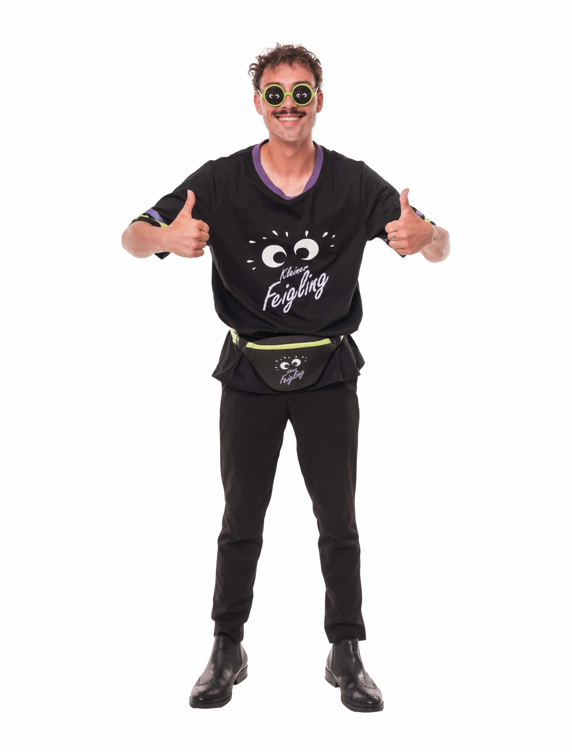 T-Shirt Kleiner Feigling Herren schwarz L/XL