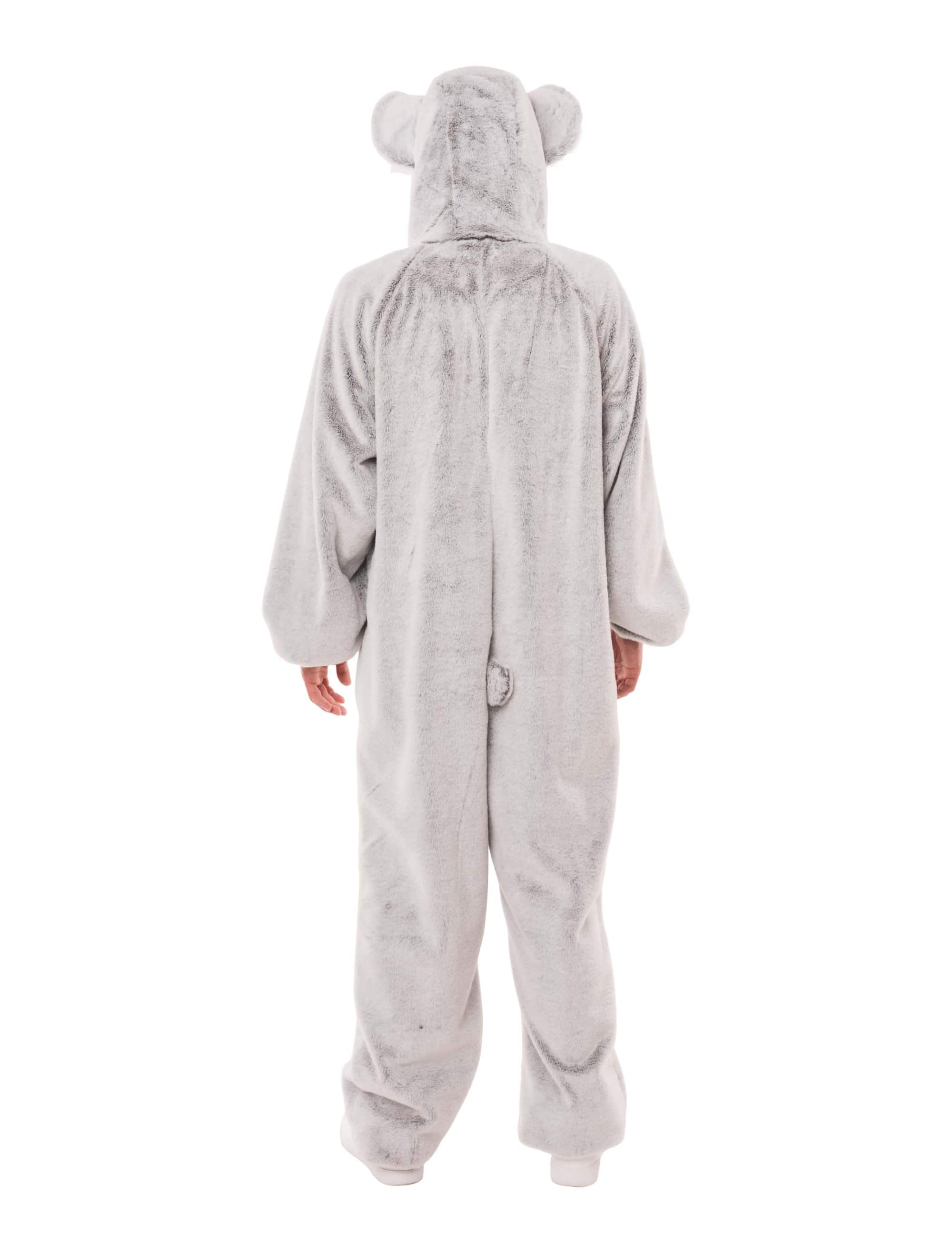 Overall Plüsch Koala Herren grau 50/52