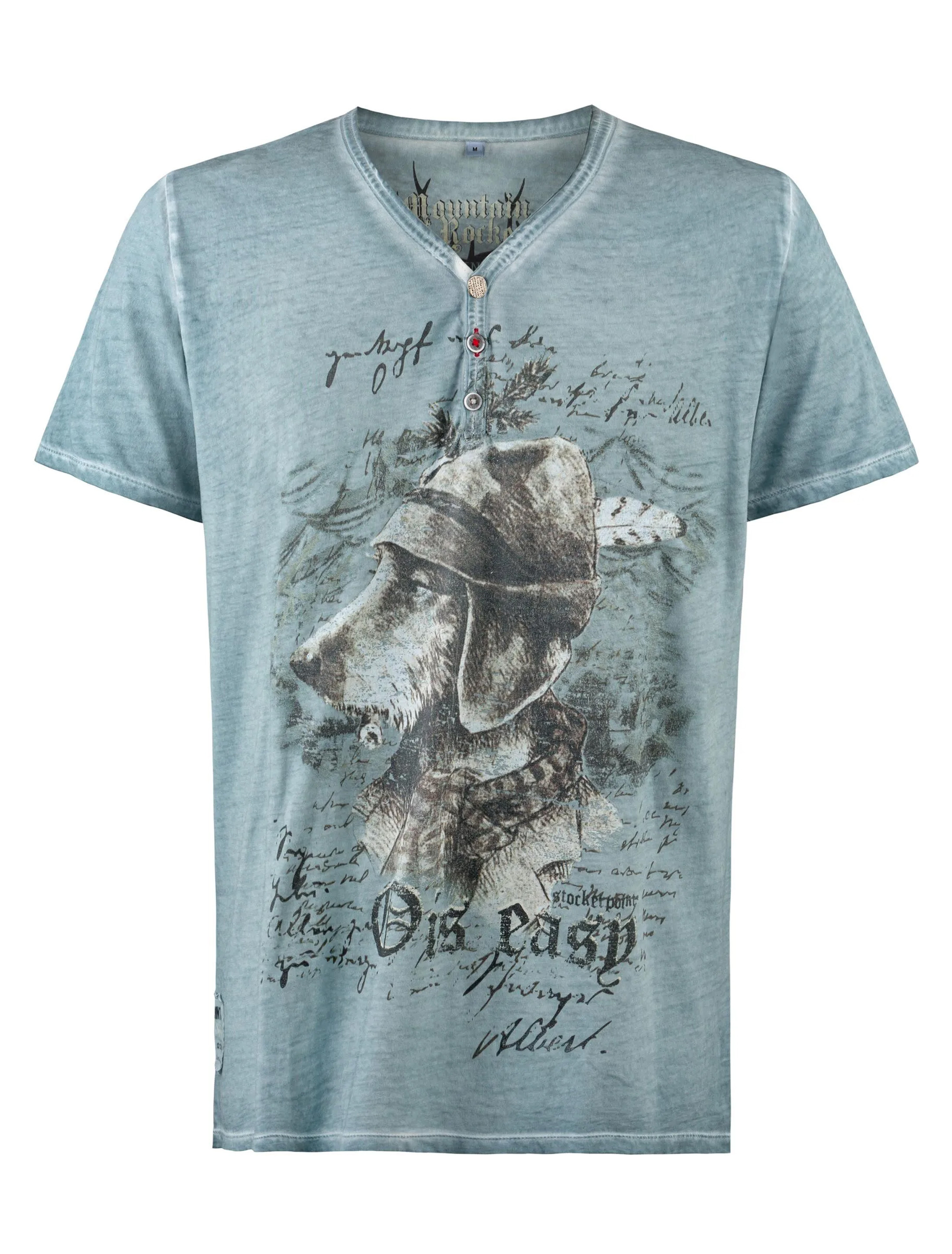 Trachten-Shirt Wastl Herren blau S