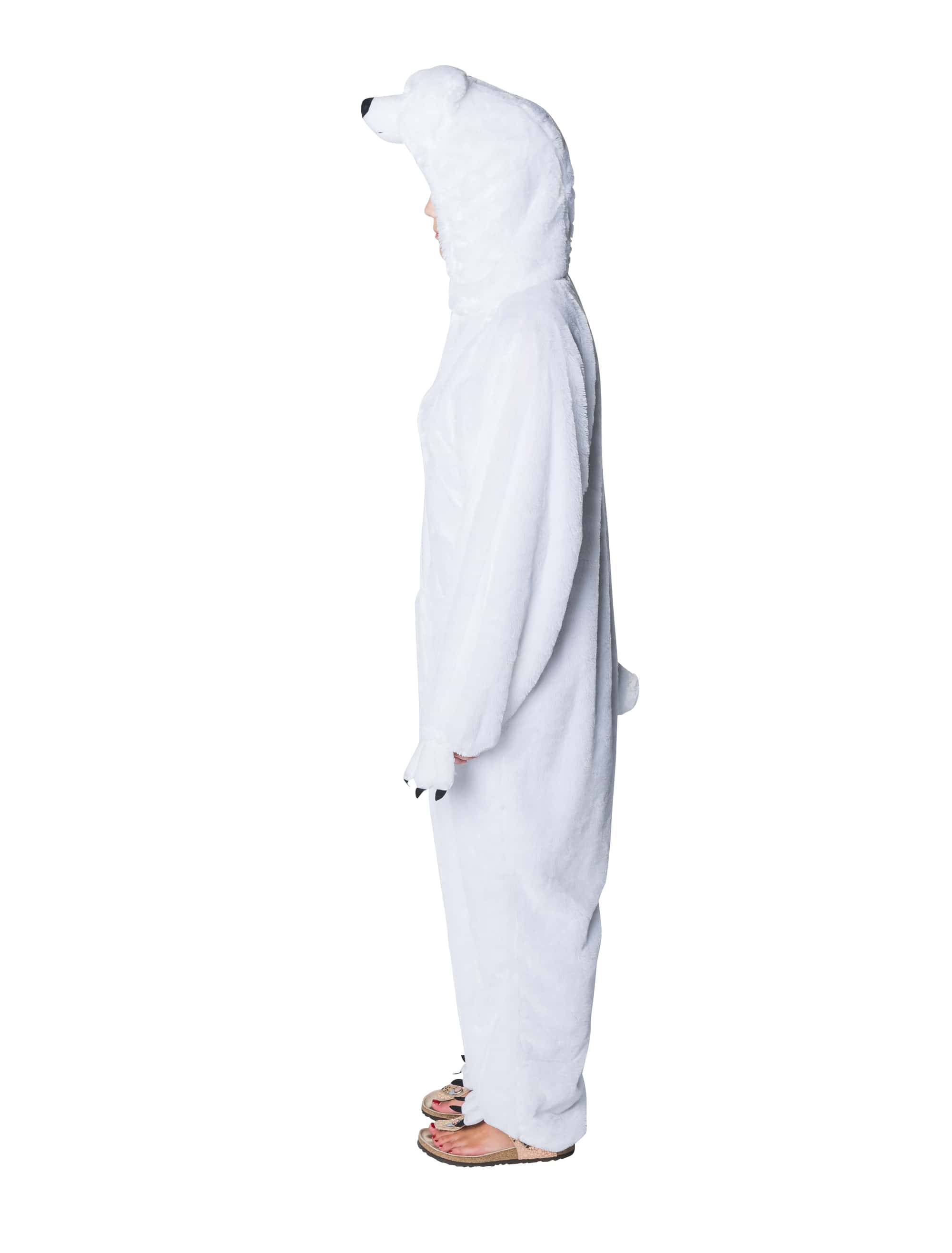 Overall Plüsch Eisbär Damen weiß 40-42