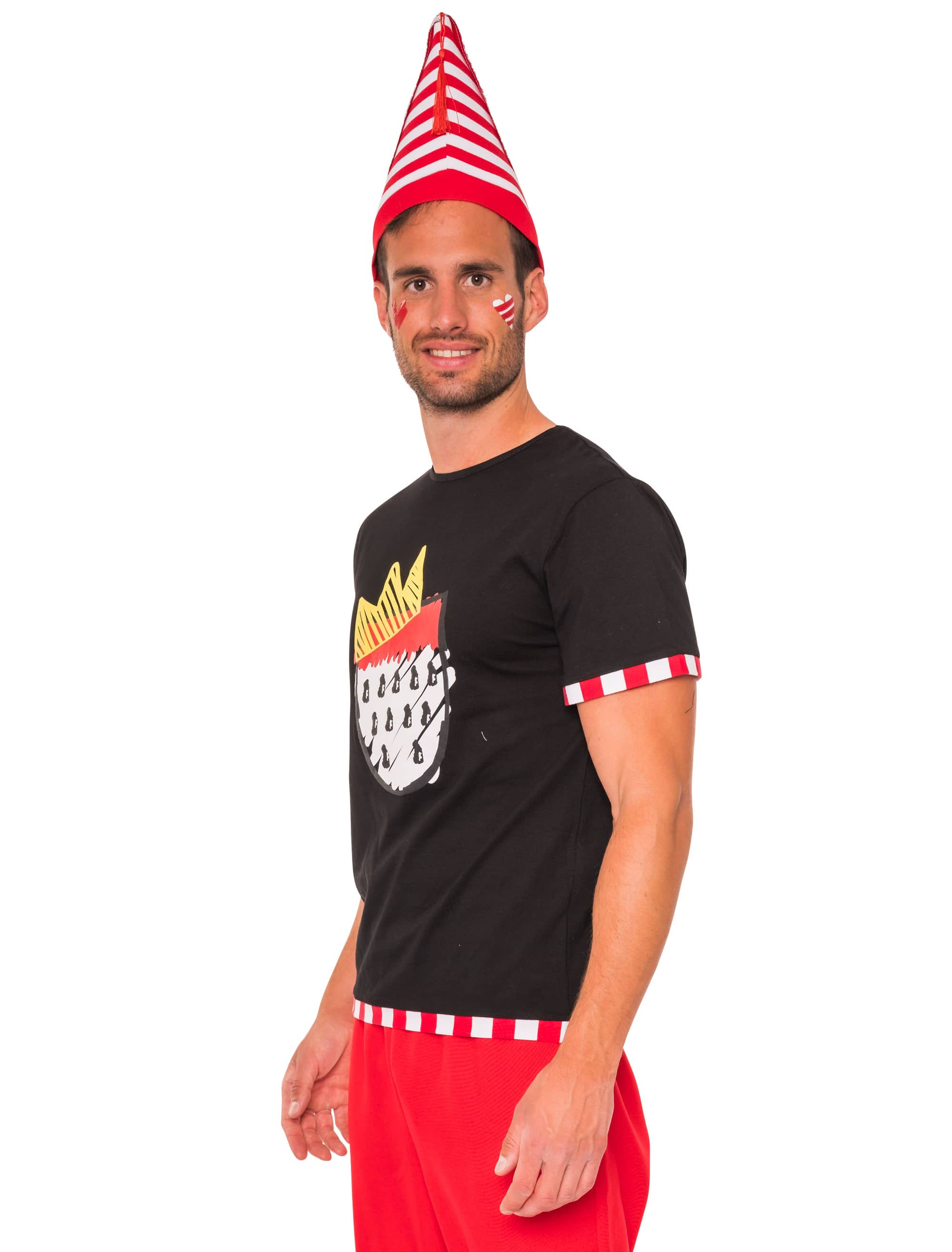 T-Shirt Köln mit Wappen Herren schwarz M