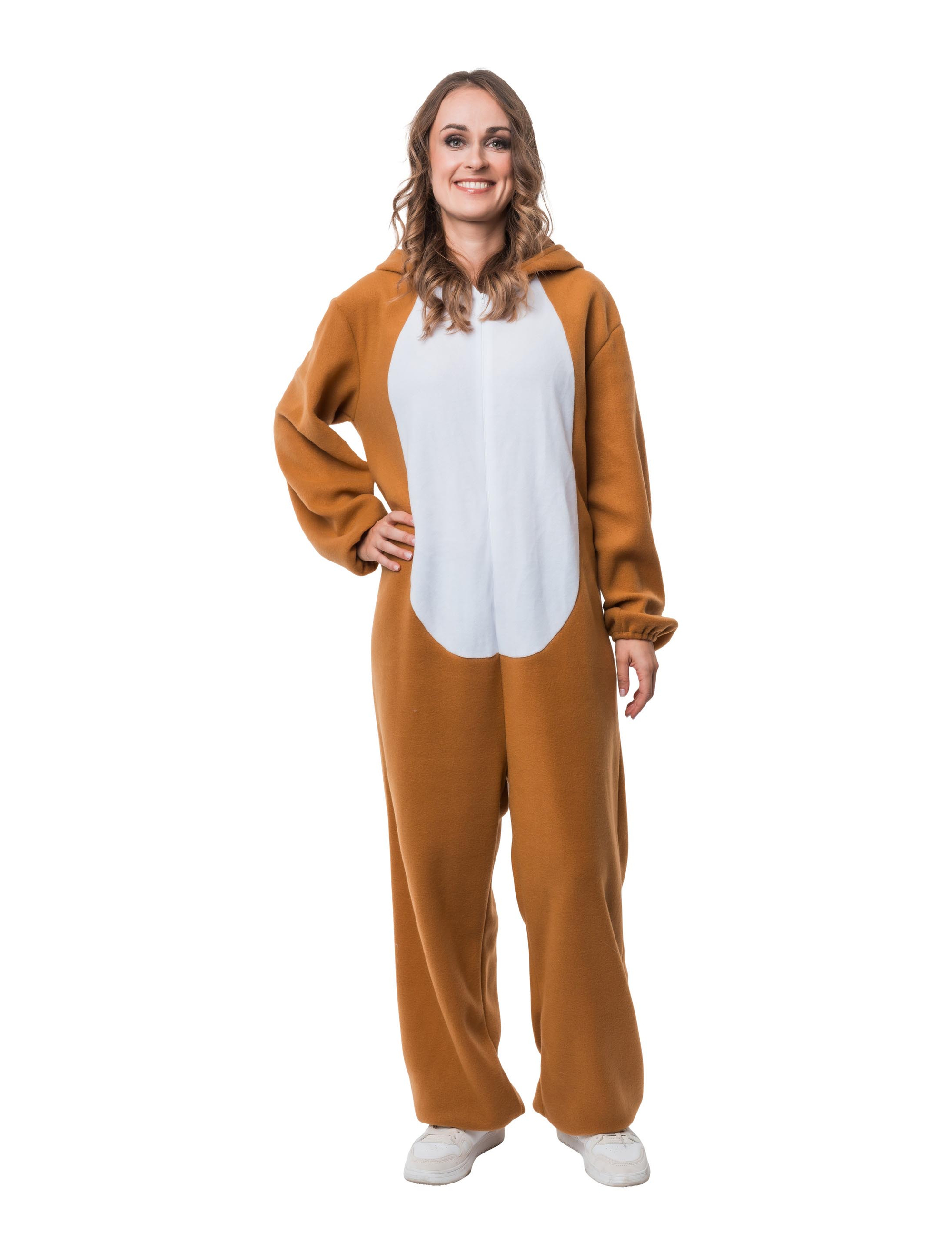 Overall Eichhörnchen Plüsch hellbraun XS/S