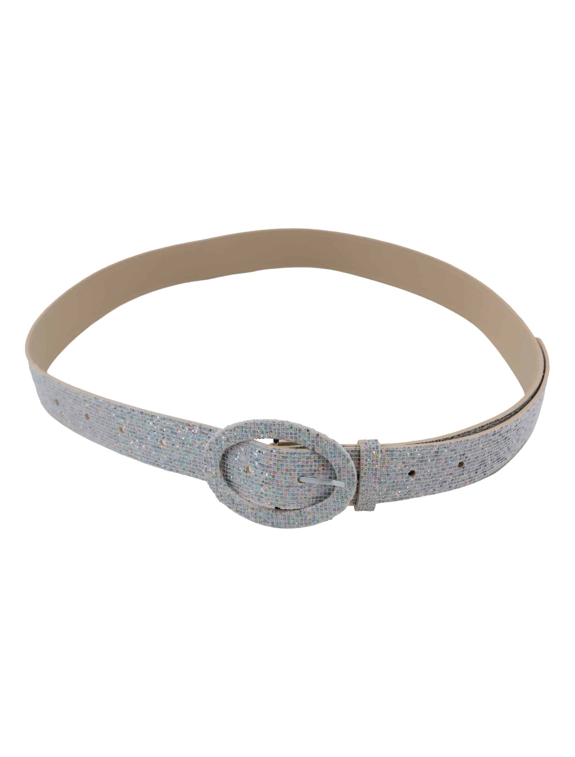 Gürtel Glitzer silber