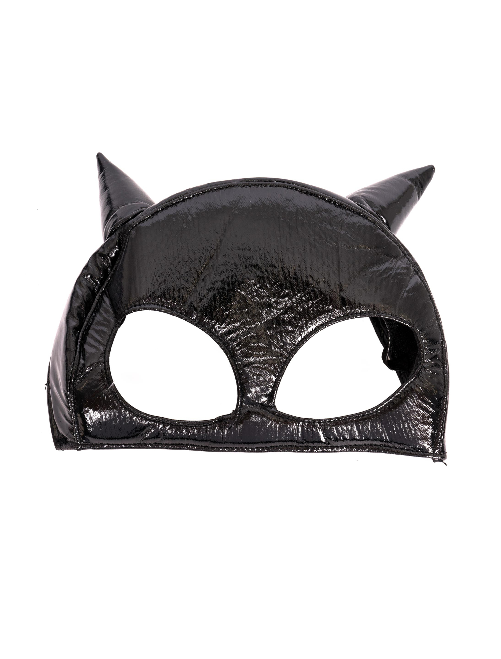 Maske Fledermaus schwarz