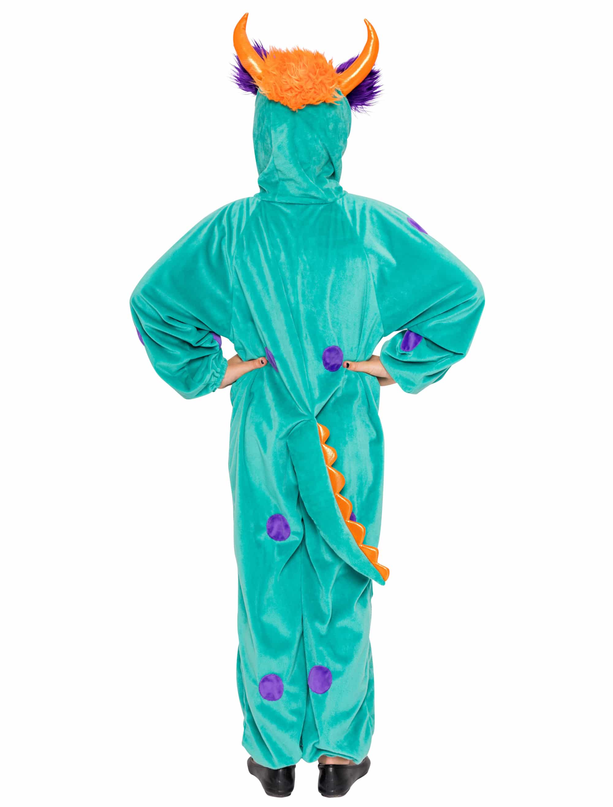 Overall Monster Plüsch Kinder grün 140-164