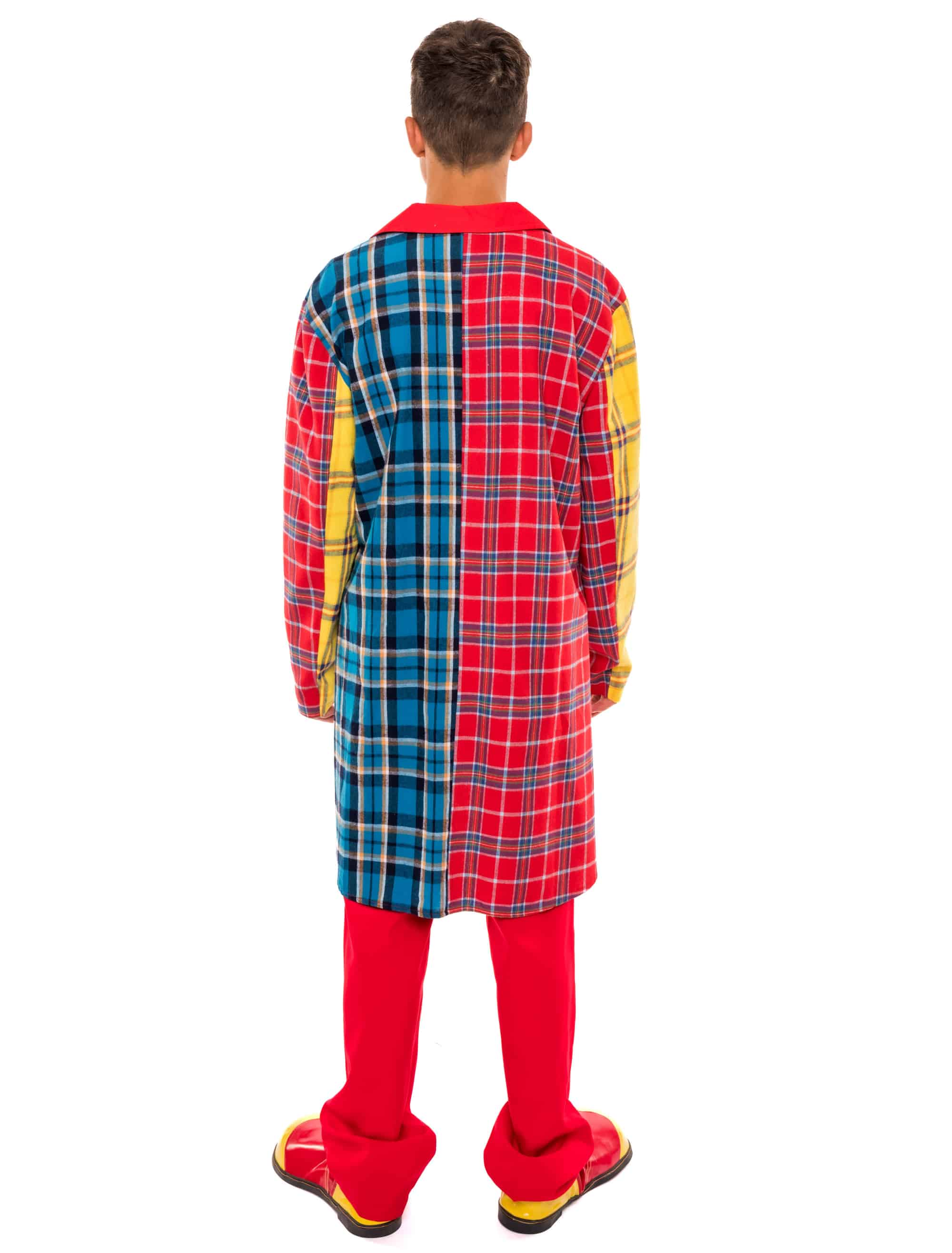 Jacke lang kariert Herren bunt 4XL/5XL