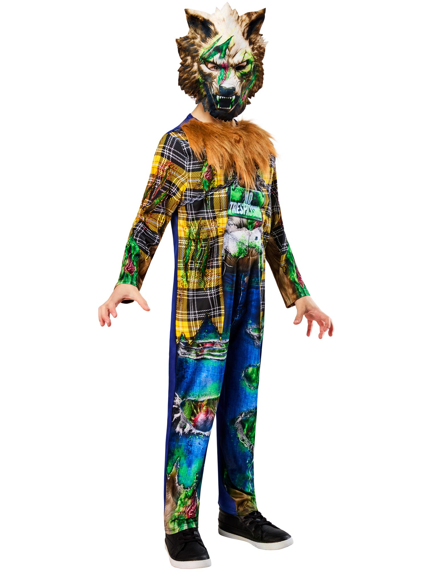 Kostüm Zombie Werwolf 2-tlg. Kinder bunt 146/152