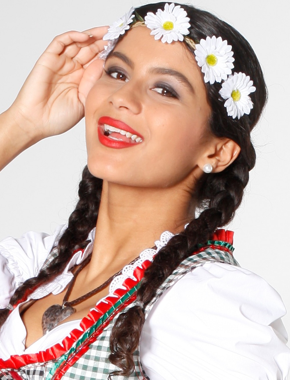 Haarband mit Margeriten Damen weiß