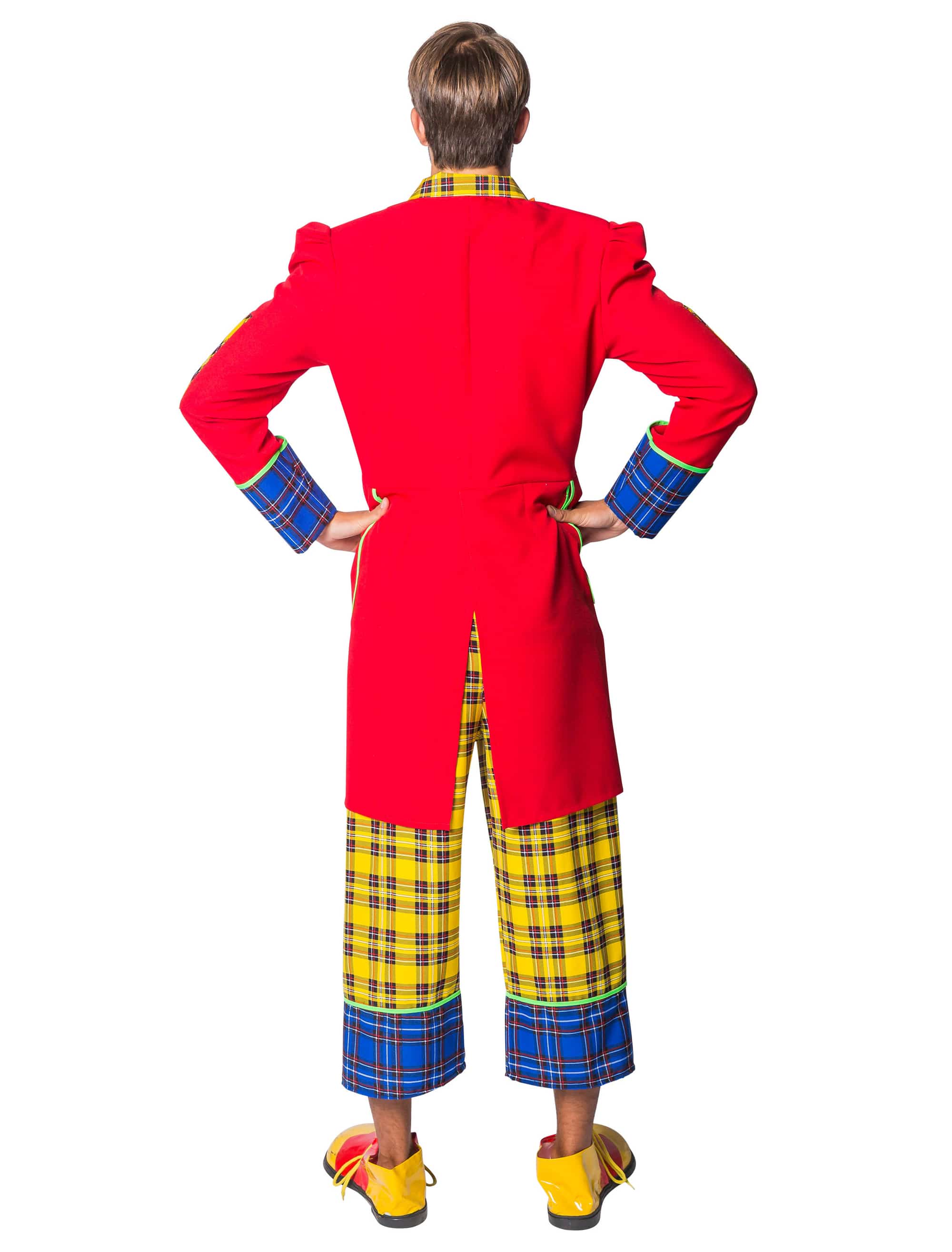 Anzug Clown Pepe 3-tlg. Herren bunt S