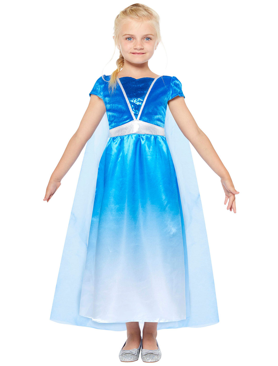 Kleid Eisprinzessin 2-tlg. Kinder türkis 134