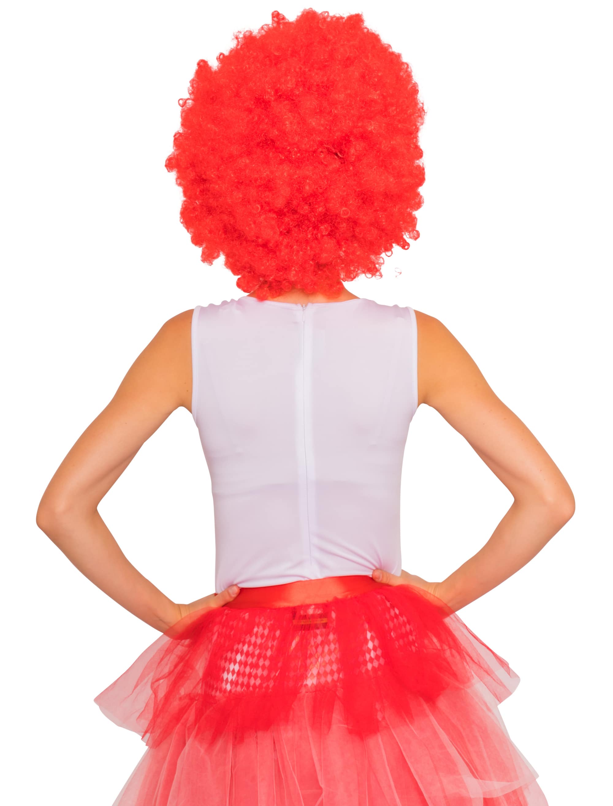 Body Clown Damen rot/weiß XS