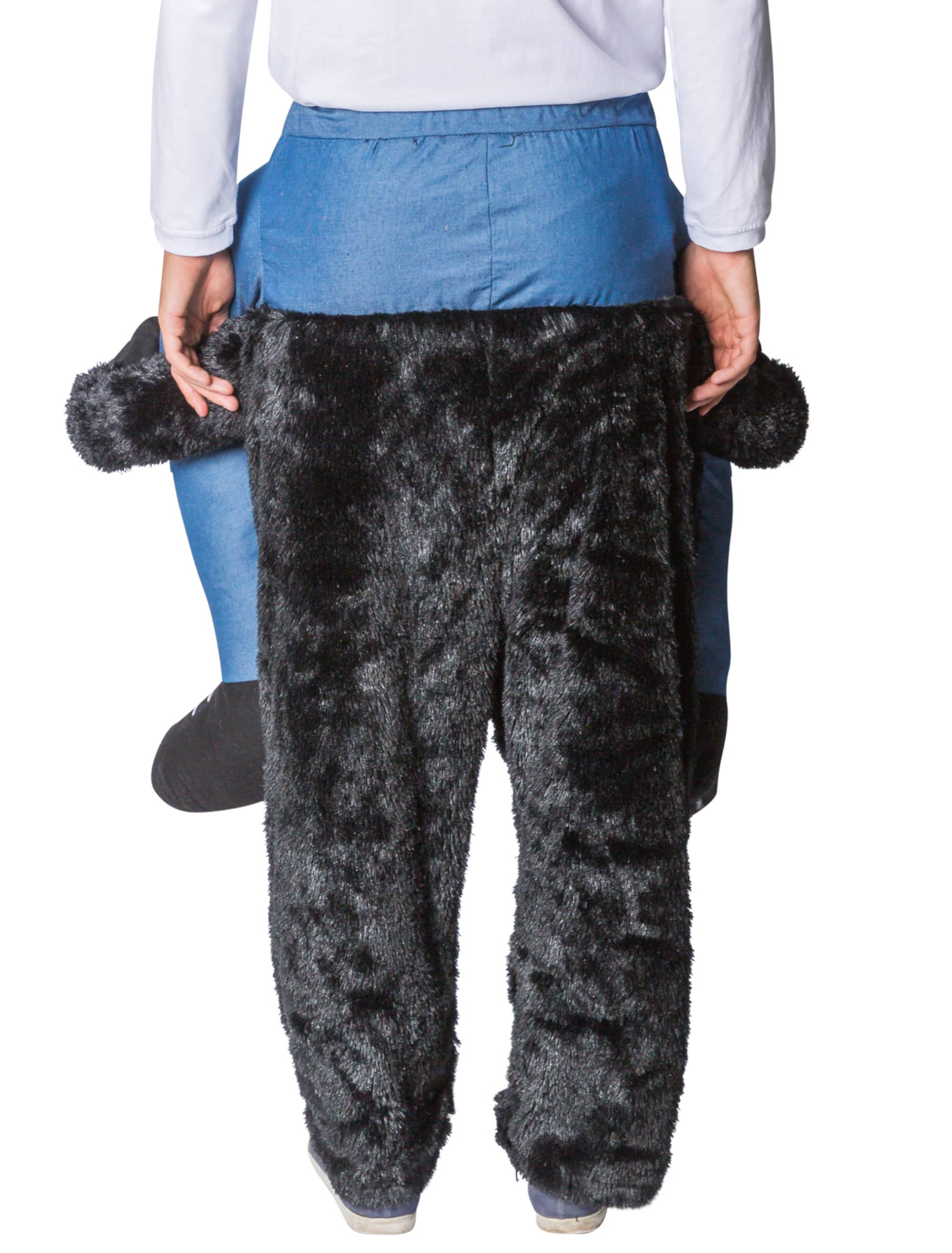 Kostüm Huckepack Gorilla schwarz one size