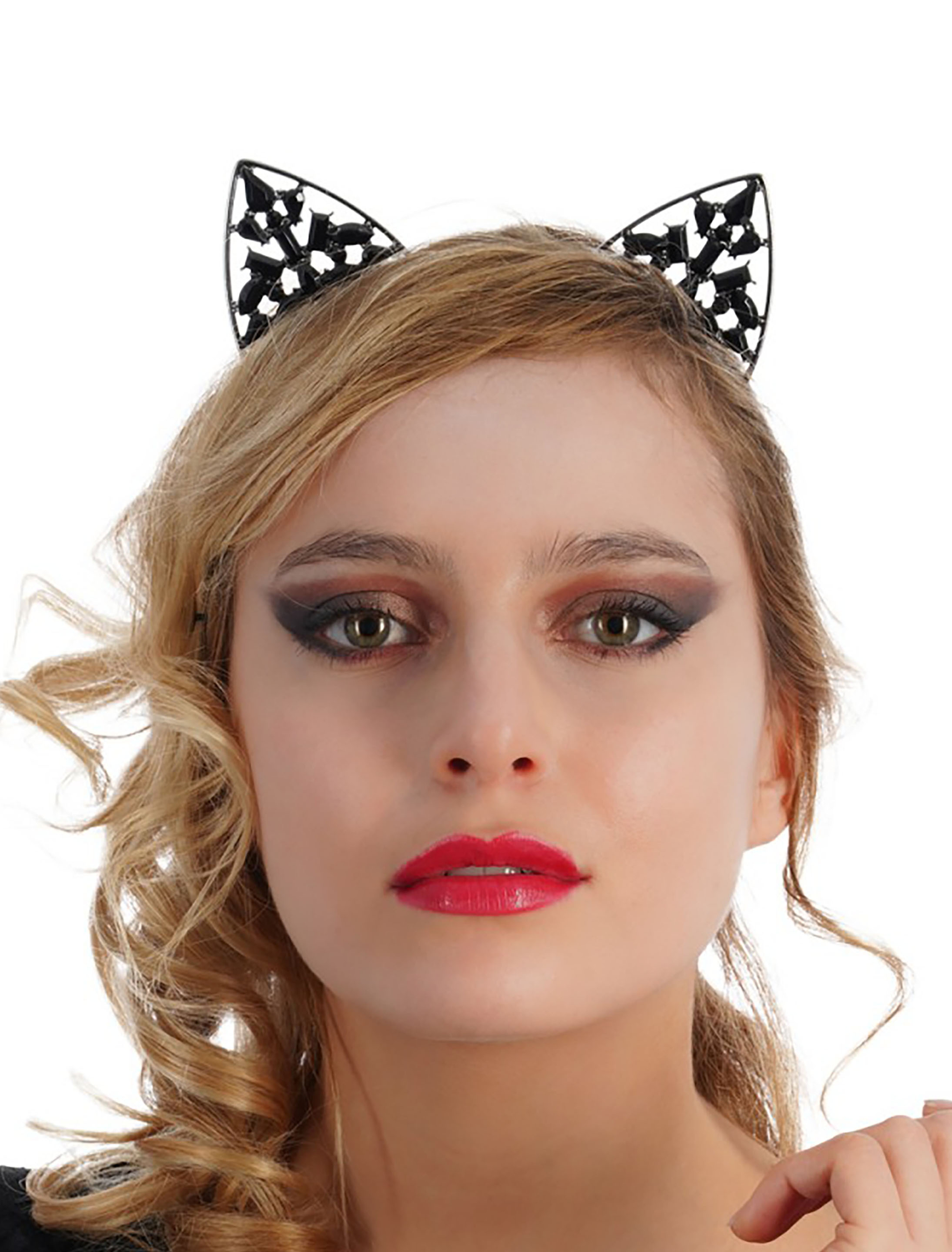 Haarreif Katze schwarz