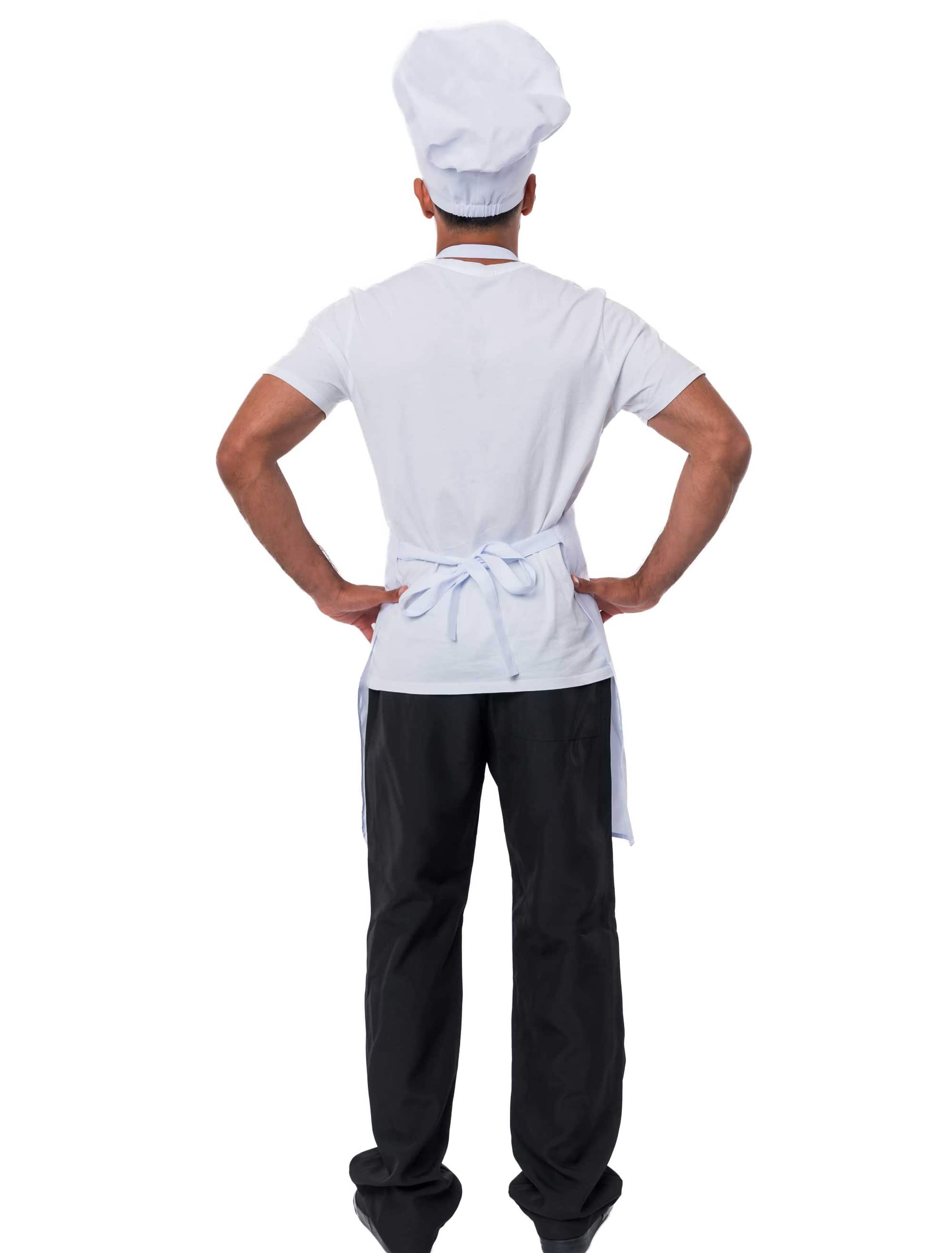 Schürze Chefkoch weiß one size