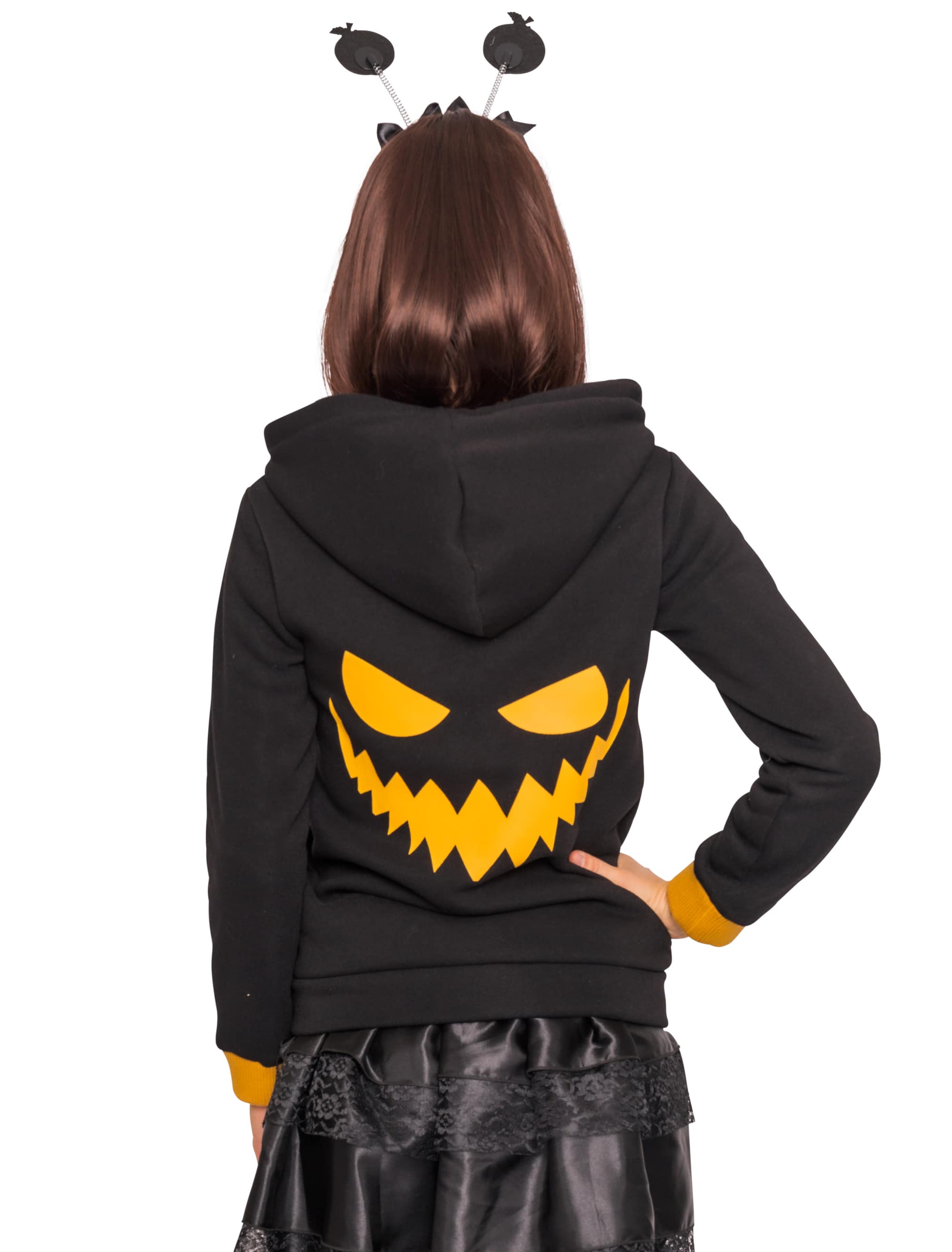 Jacke Kürbis schwarz/orange S