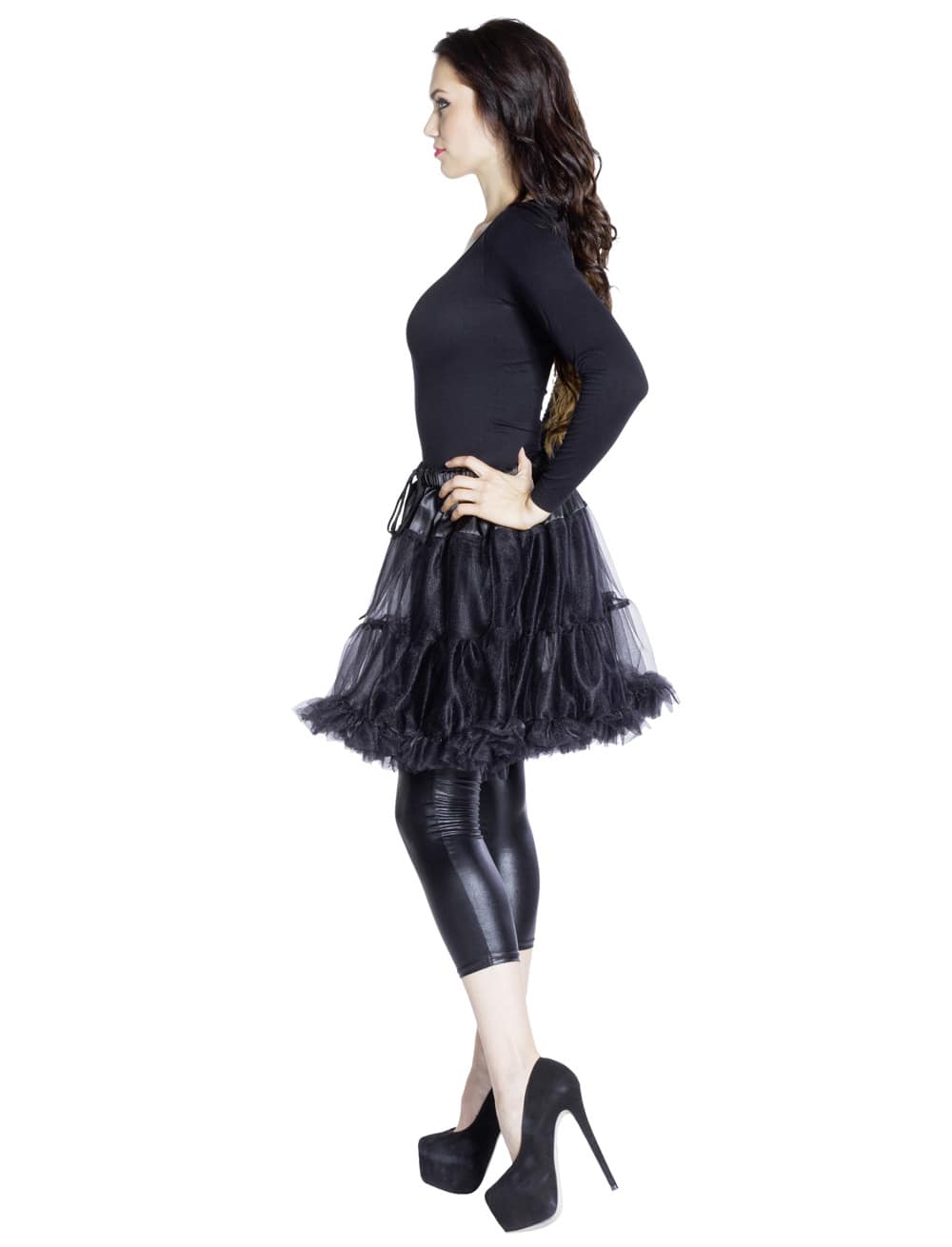 Petticoat de luxe Damen schwarz one size