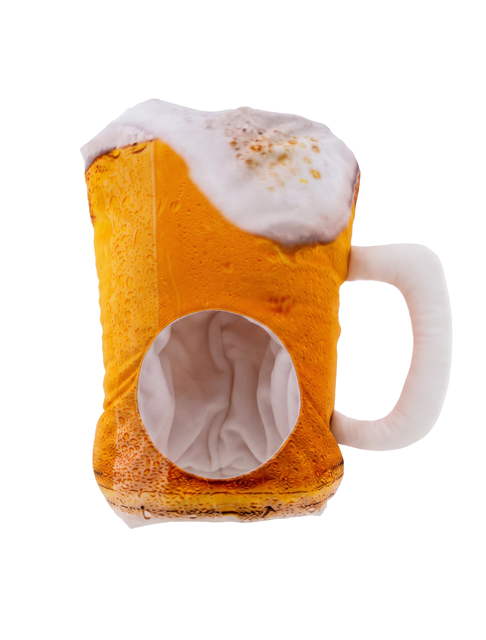 Hut Bierglas gelb/weiß one size
