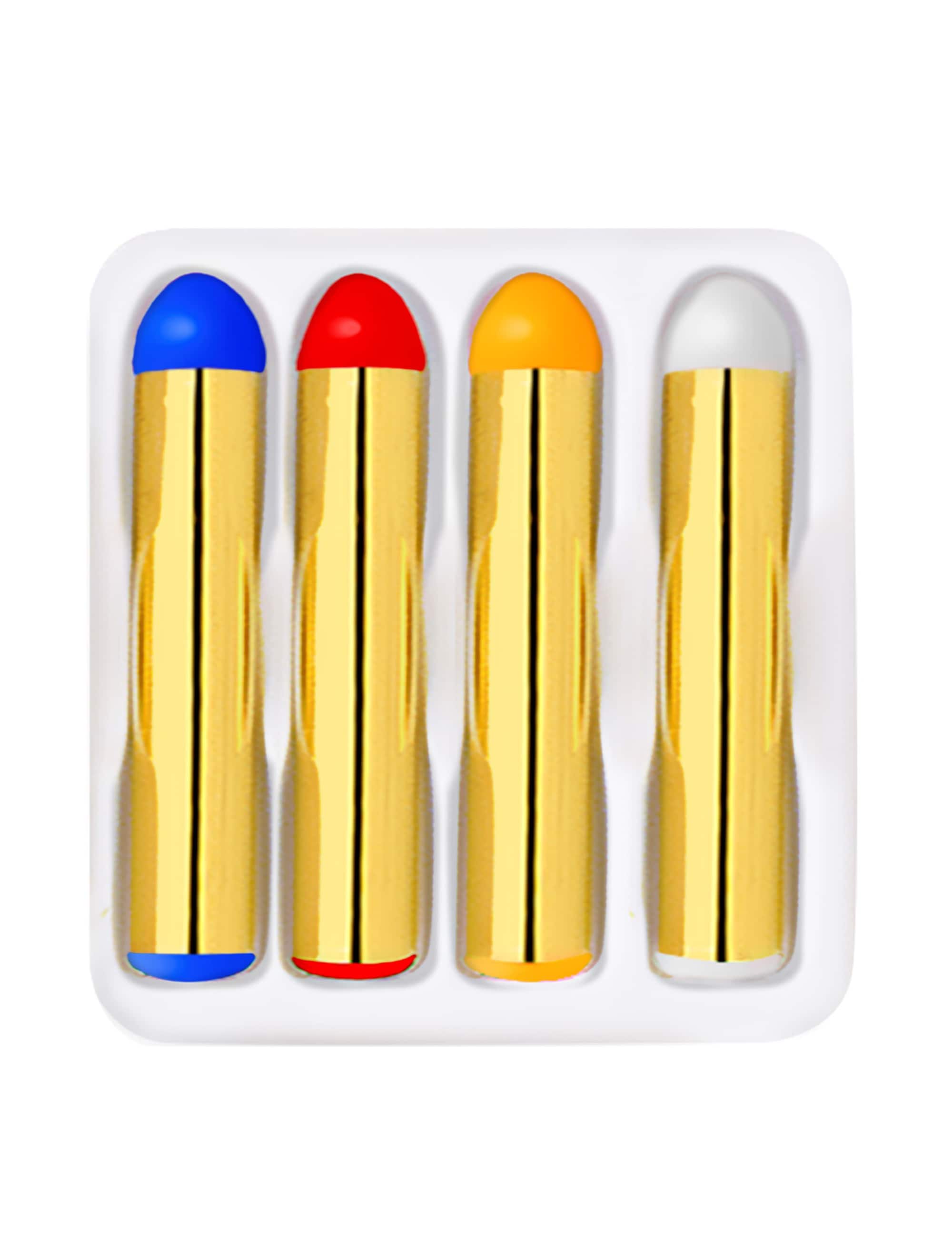 Schminkstift groß Set 4-tlg. bunt