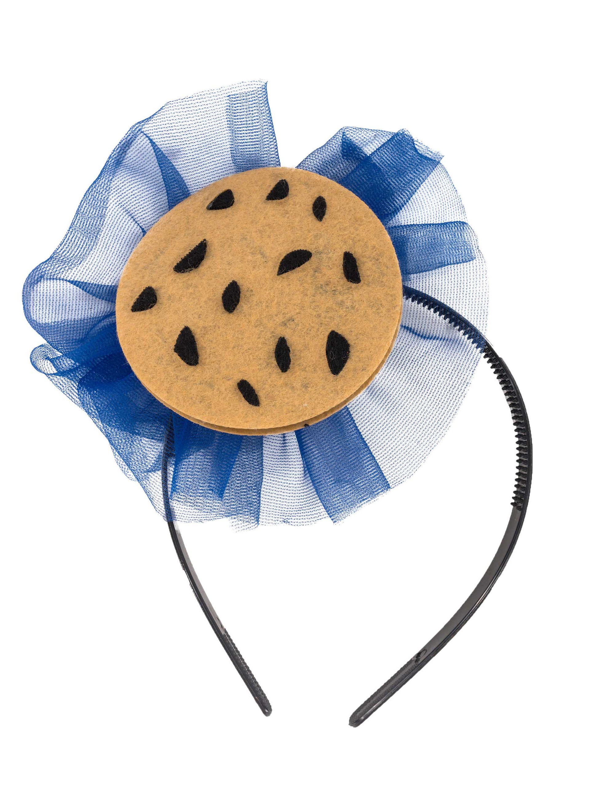 Haarreif Riesencookie beige/blau