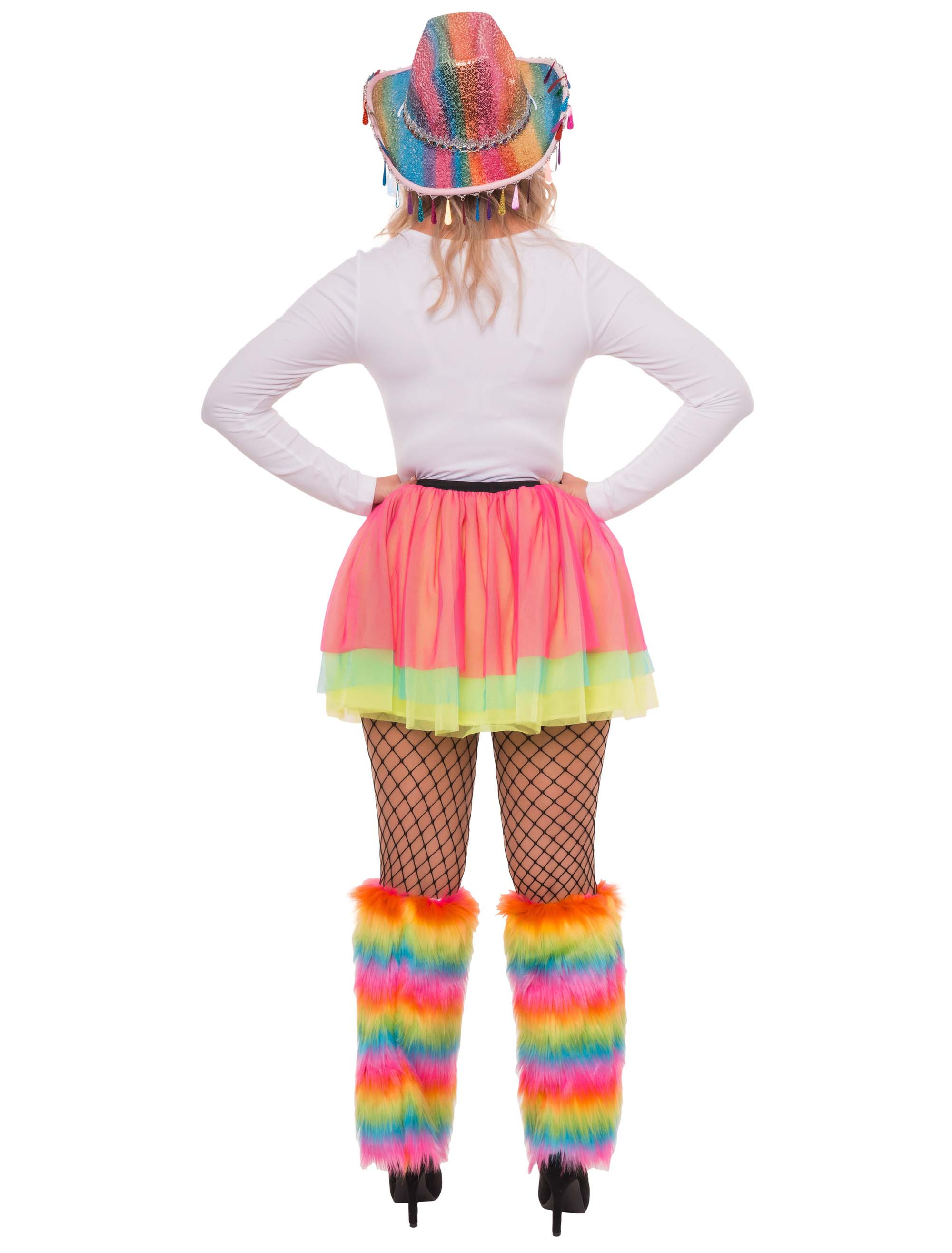 Tüllrock Damen bunt one size