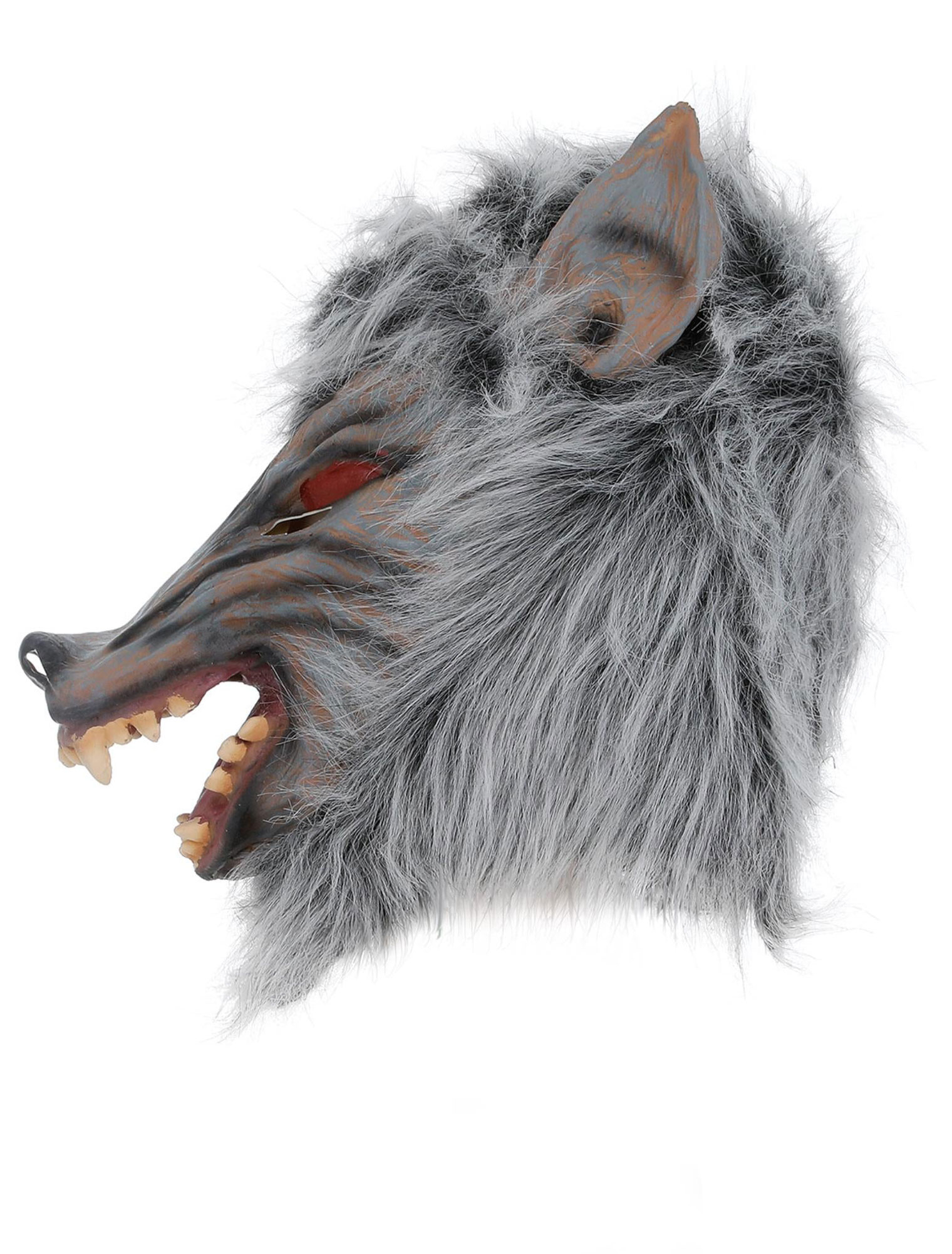 Maske Wolf grau