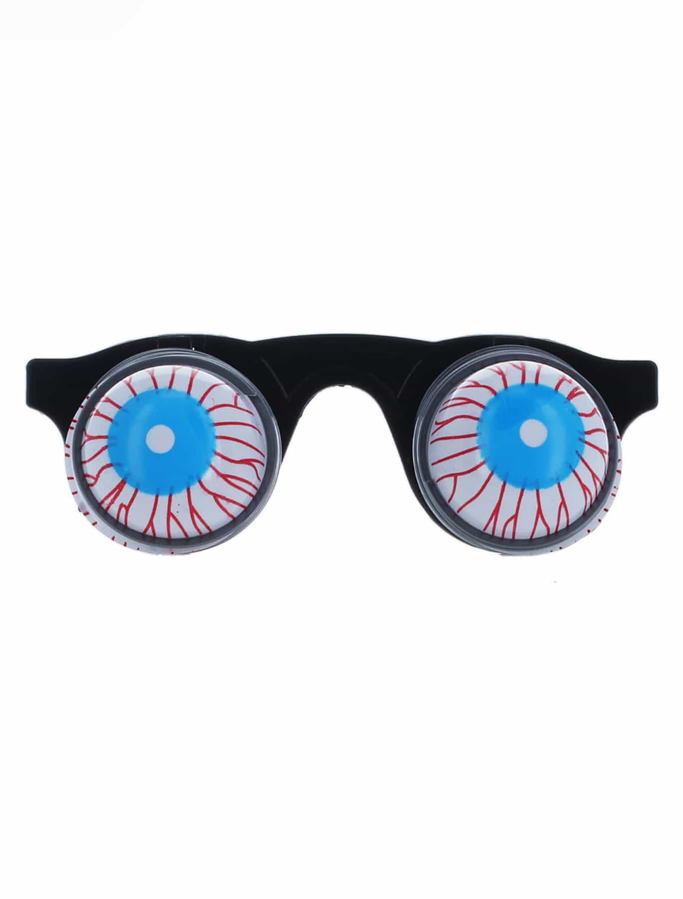 Brille springende Augen rot/weiß/blau