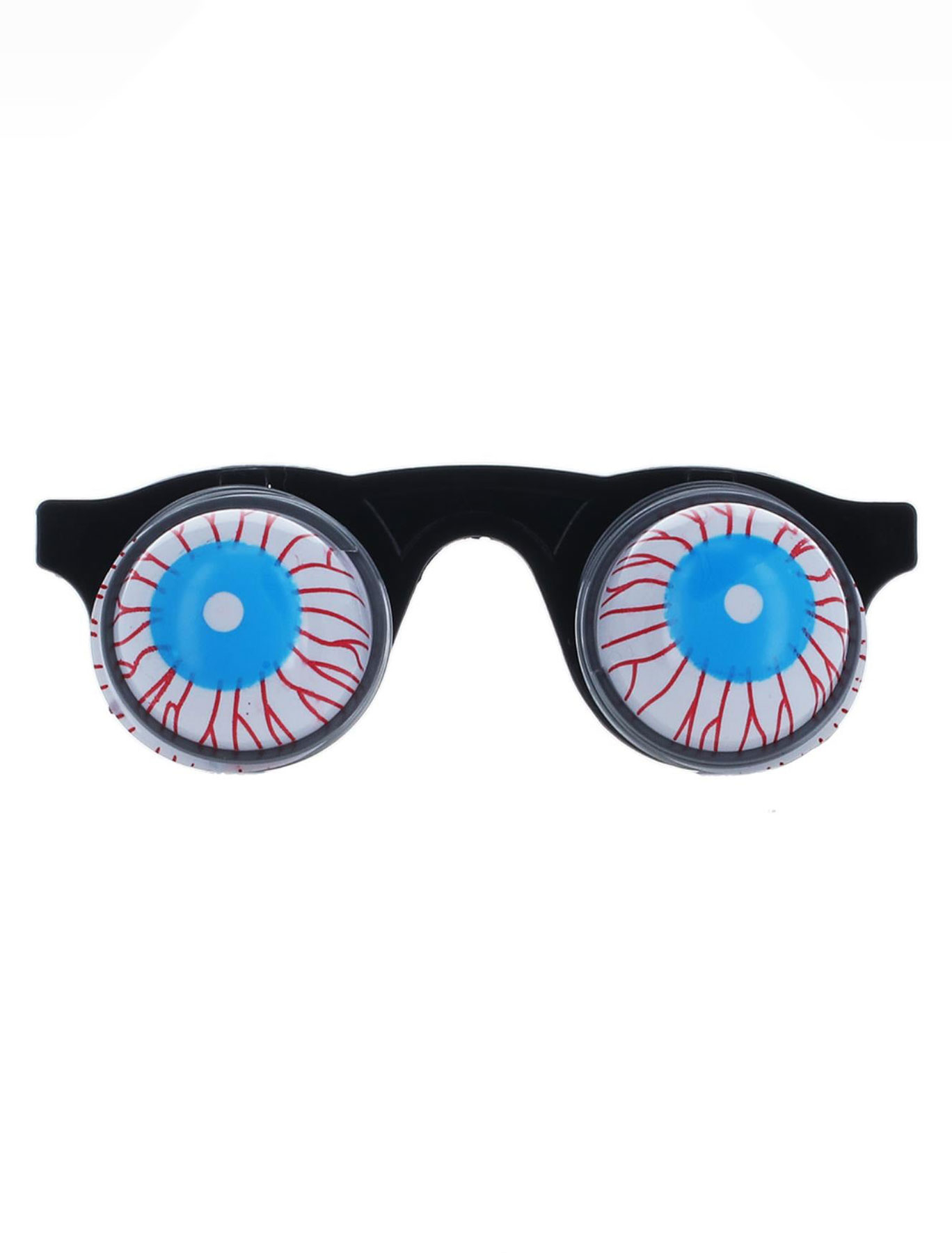 Brille springende Augen rot/weiß/blau