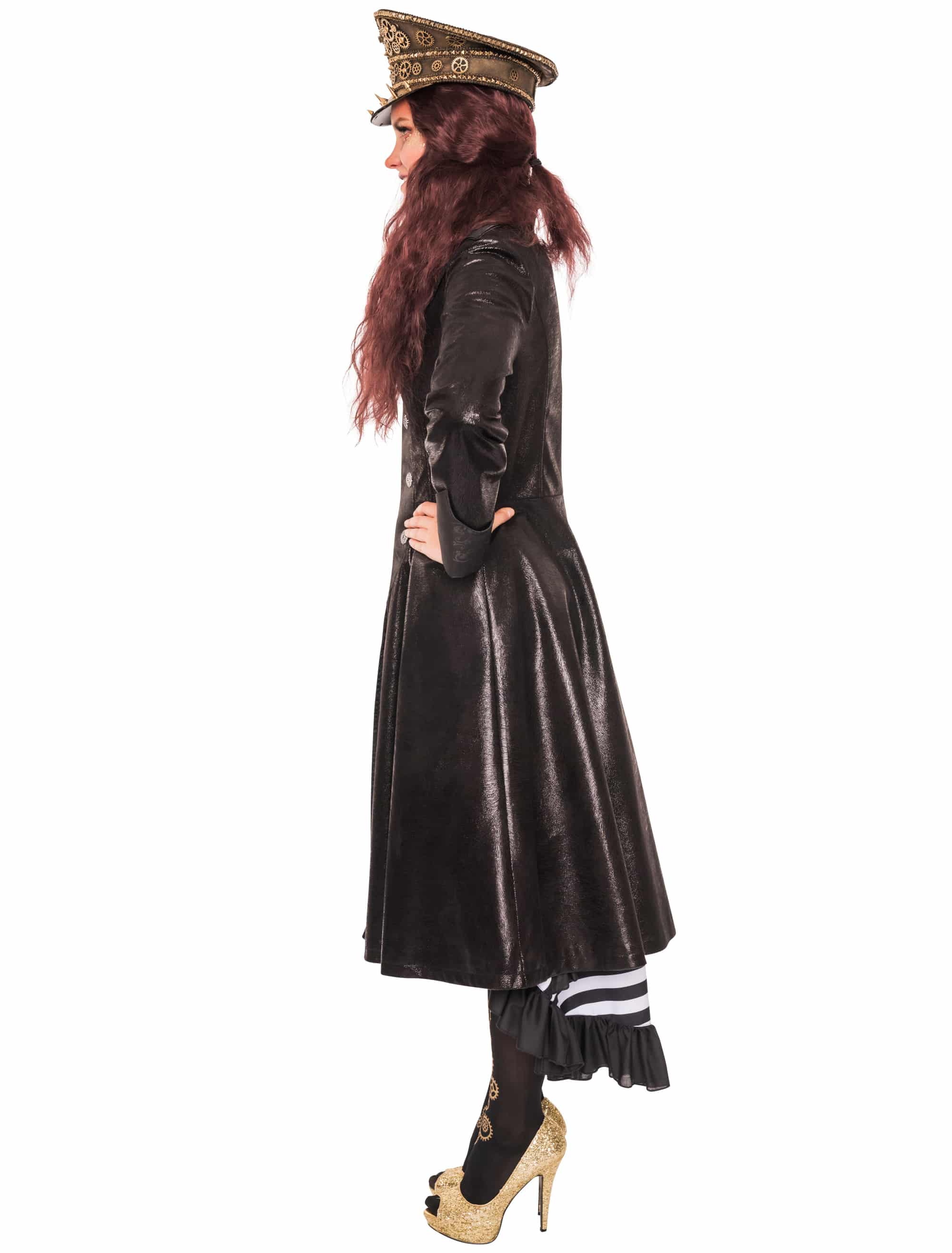 Mantel Steampunk Damen schwarz S