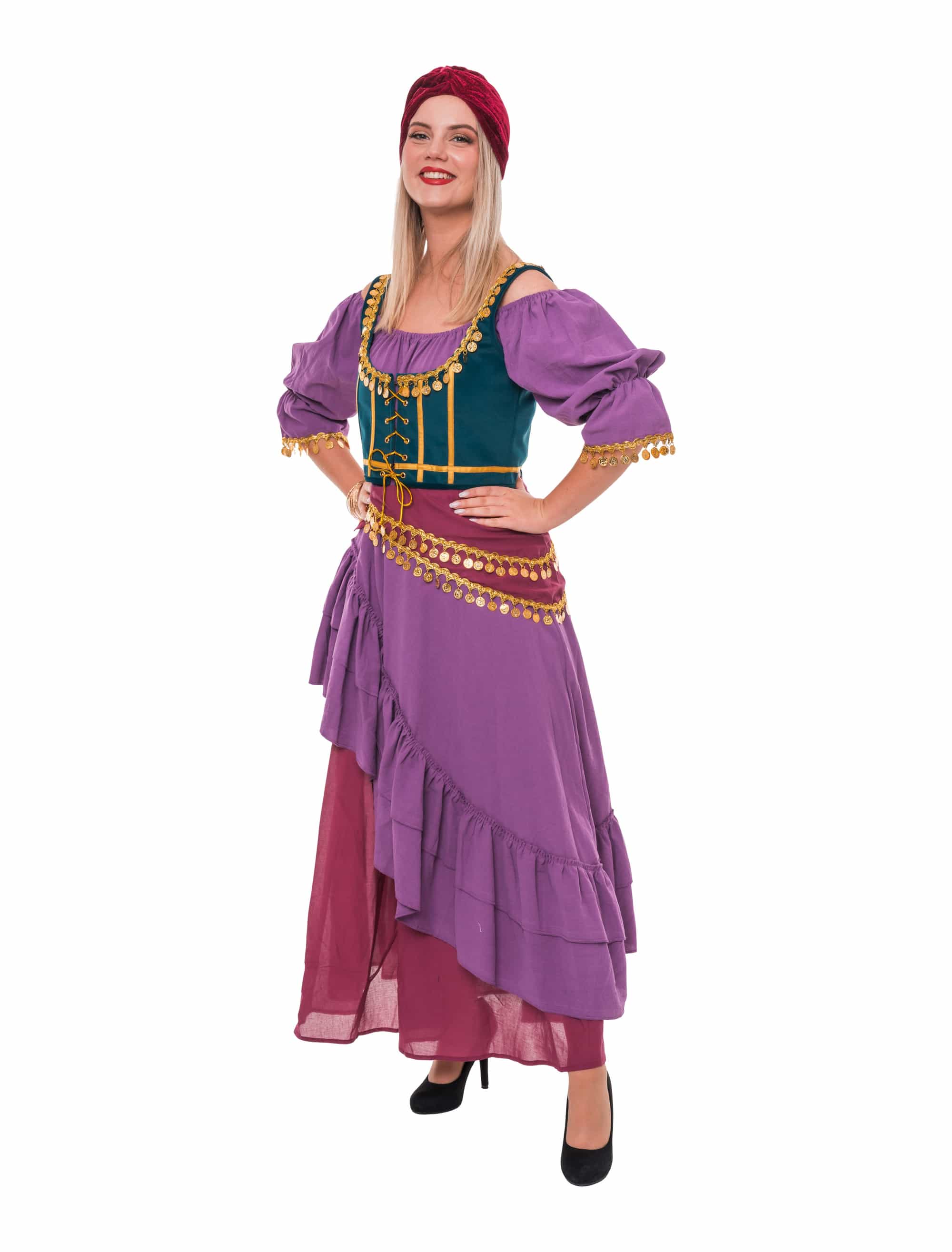 Top Wahrsagerin Samtoptik grün XS